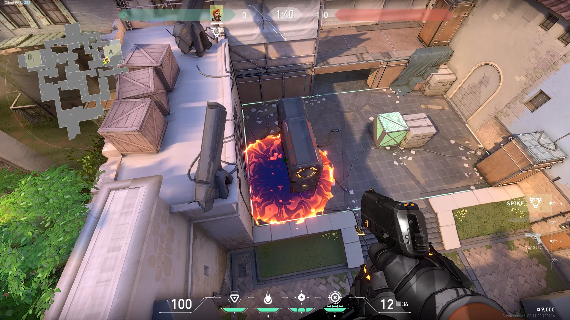 Brimstone Incendiary on Ascent Attack Site A — step 3 of 3: Result