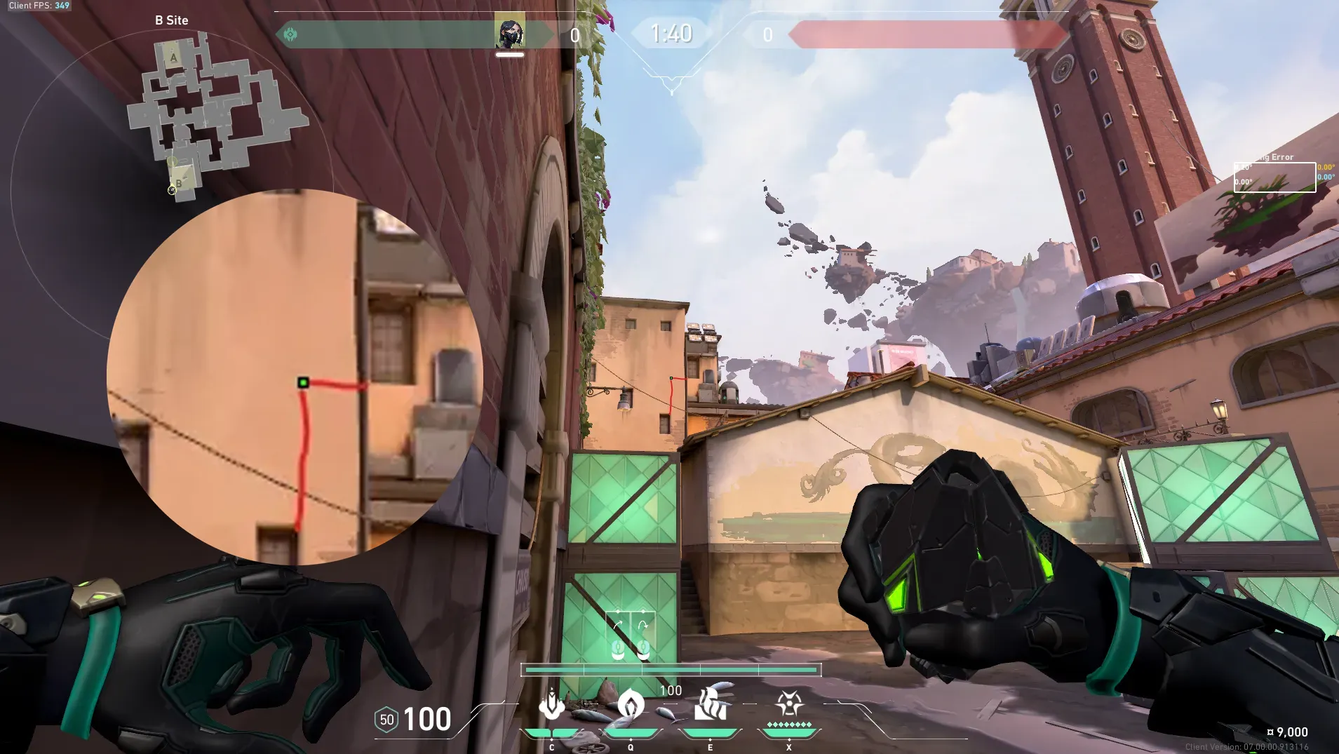 Viper Poison Cloud on Ascent Defense Site B — step 3 of 6: Aim — line up the shot