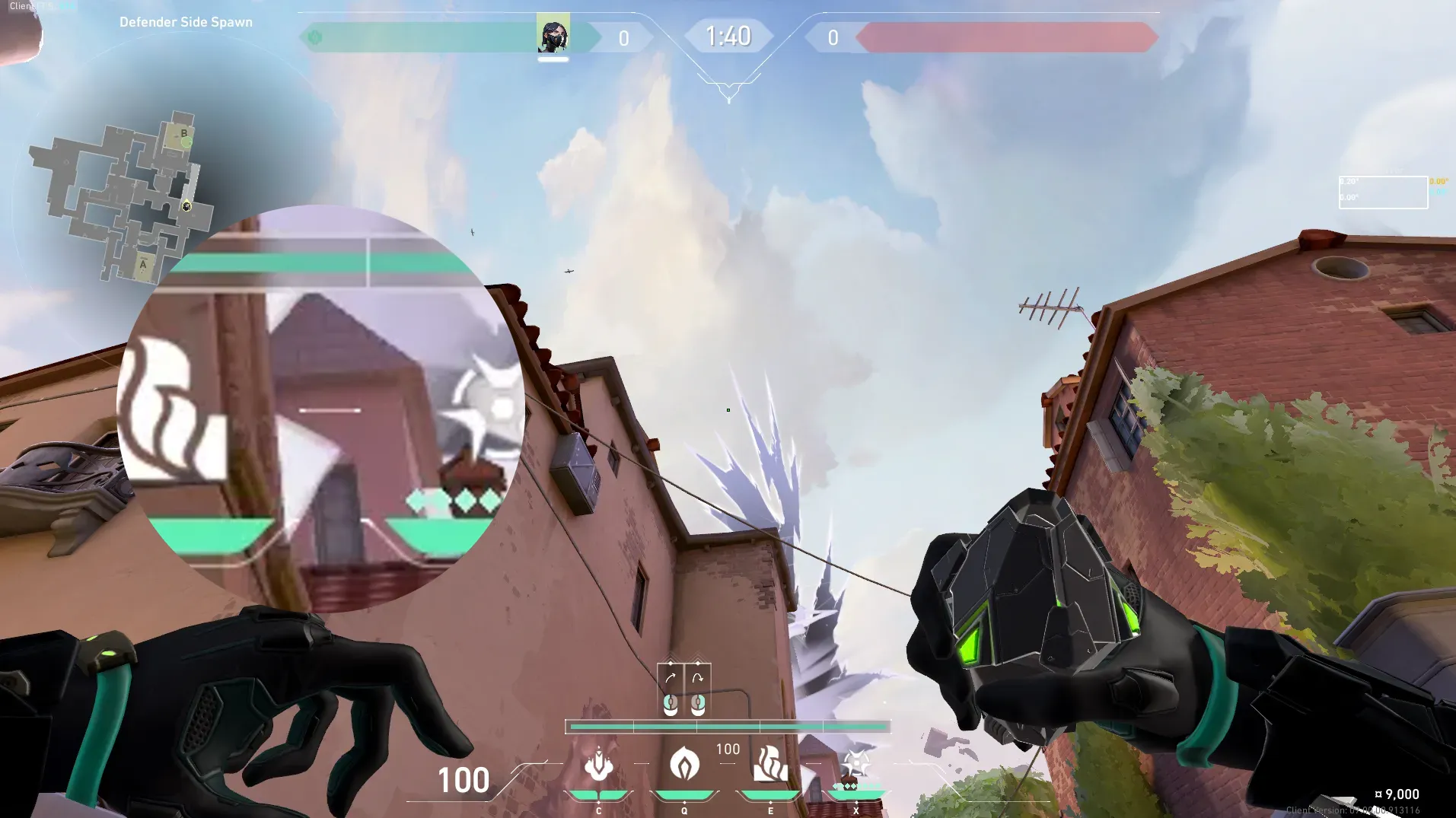 Viper Poison Cloud on Ascent Defense Site B — step 3 of 5: Aim — line up the shot
