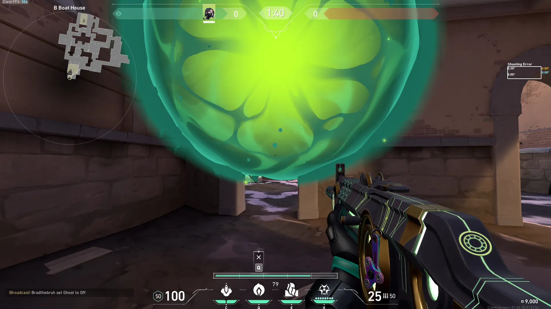 Viper Poison Cloud on Ascent Defense Site B — step 4 of 5: Aim — line up the shot
