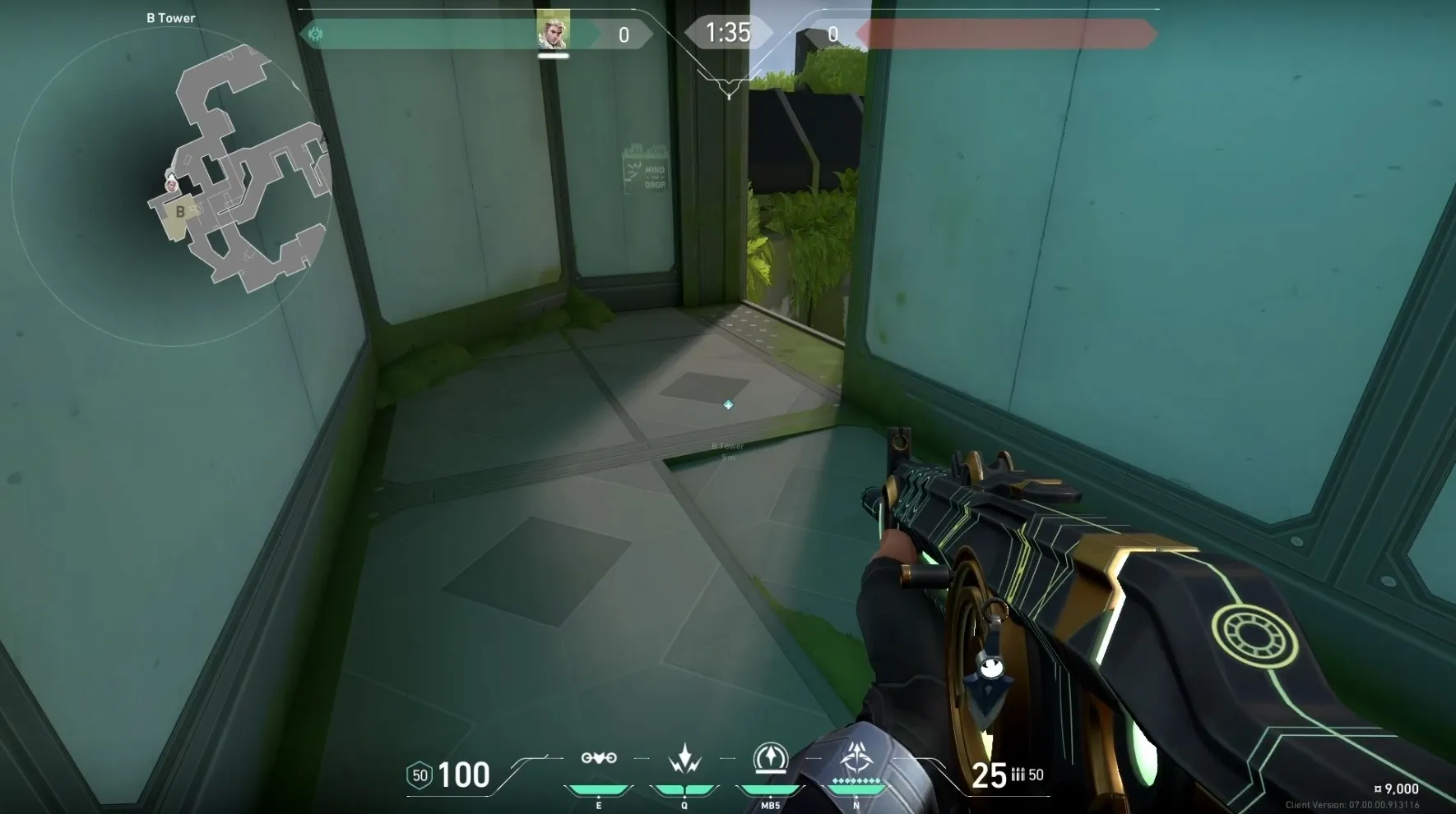 Sova Recon Bolt From B Tower to Attacker Side Bridge — Sova lineup on Fracture