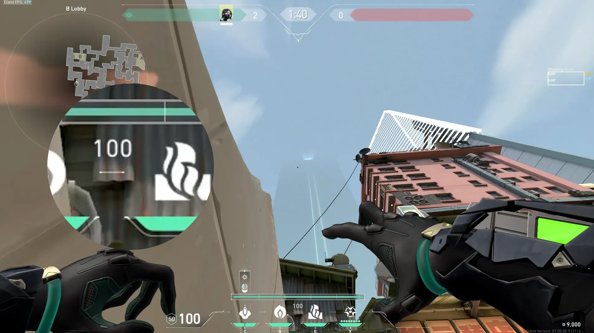 Viper Snake Bite on Split Attack Site B — step 2 of 3: Aim — line up the shot