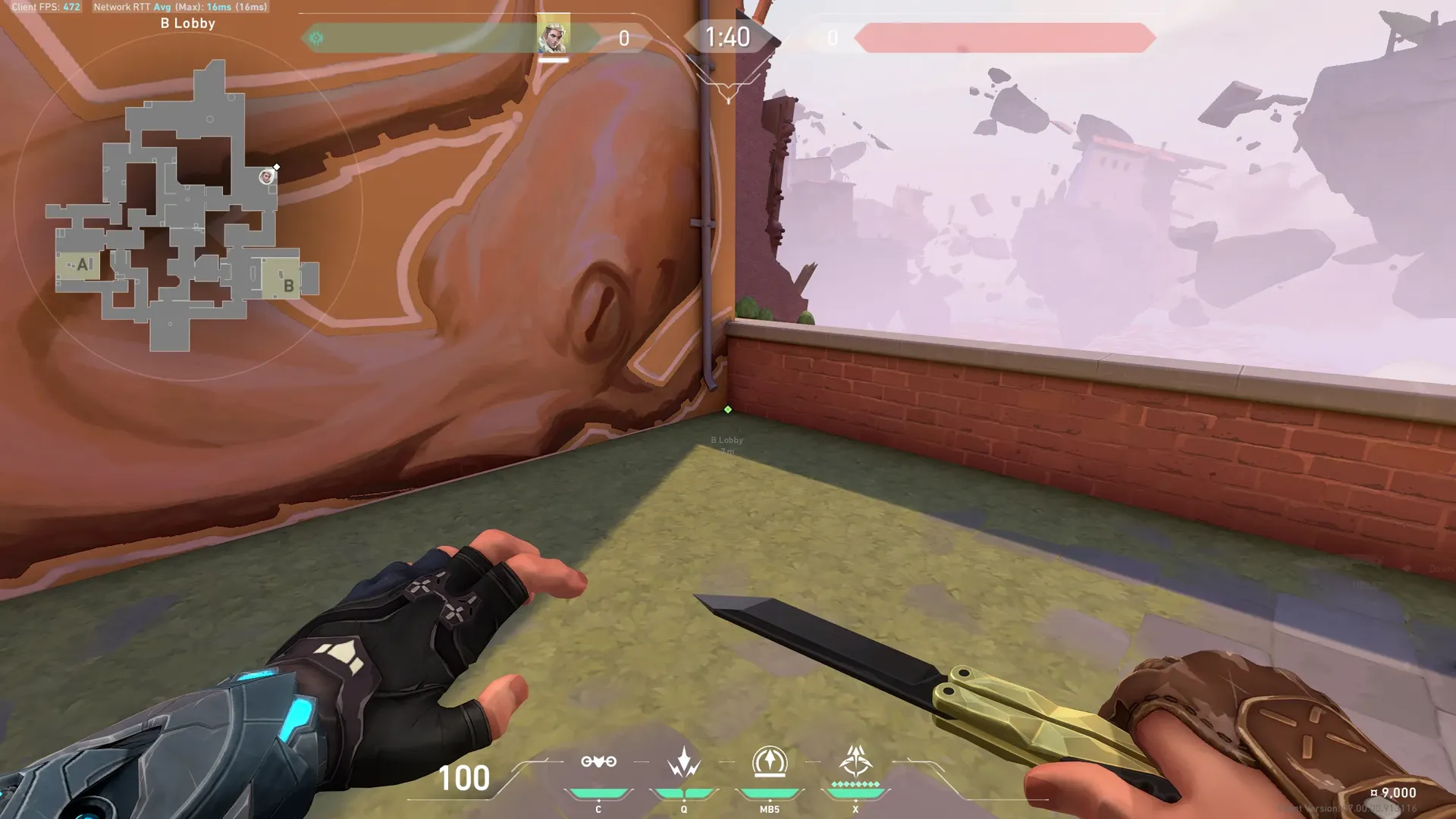 Fake Sova Dart to A Heaven From B Lobby — Sova lineup on Ascent