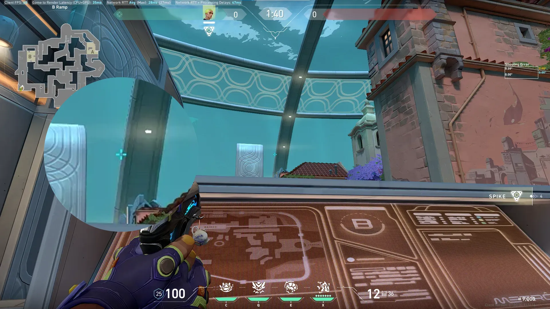 Gekko Mosh Pit on Pearl Attack Site B — step 2 of 3: Aim — line up the shot