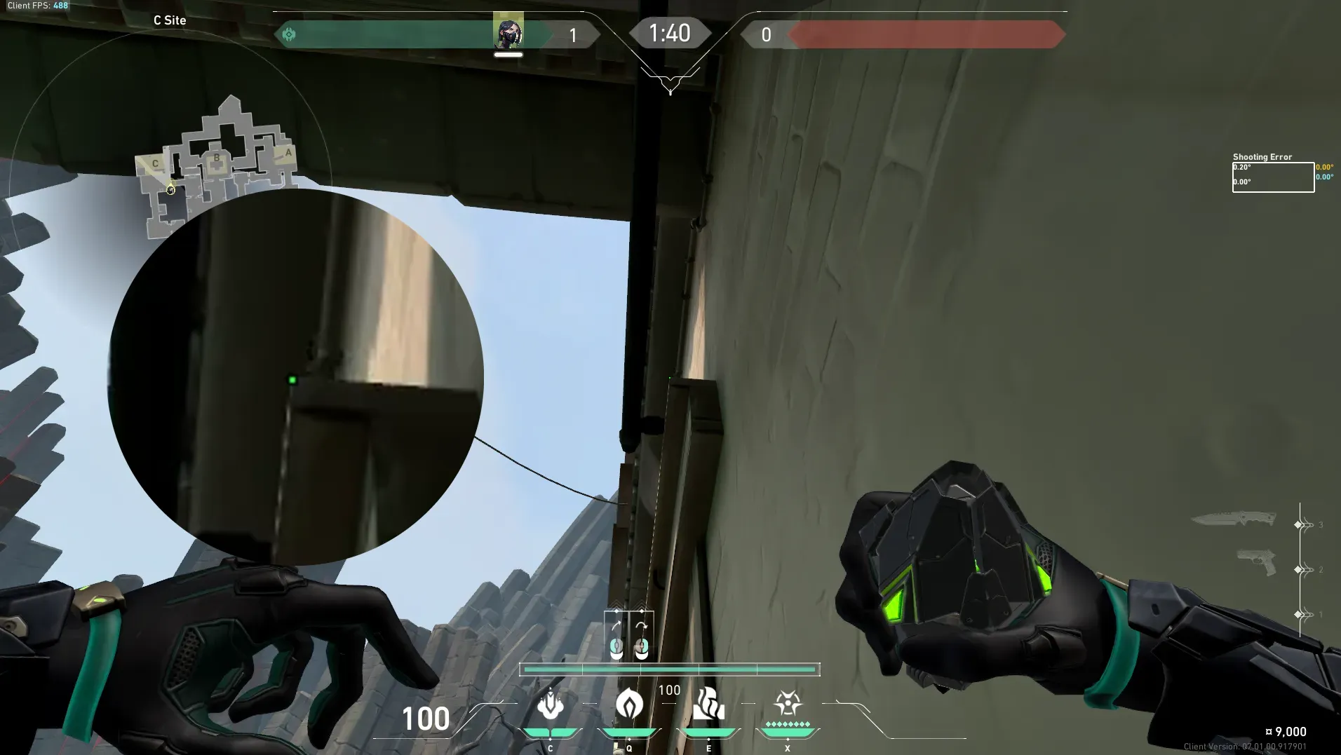 Viper Poison Cloud on Haven Defense Site C — step 2 of 3: Aim — line up the shot