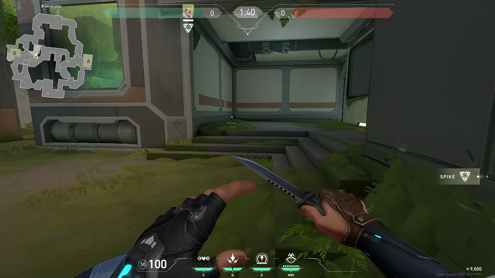 B Site Retake — Sova lineup on Fracture