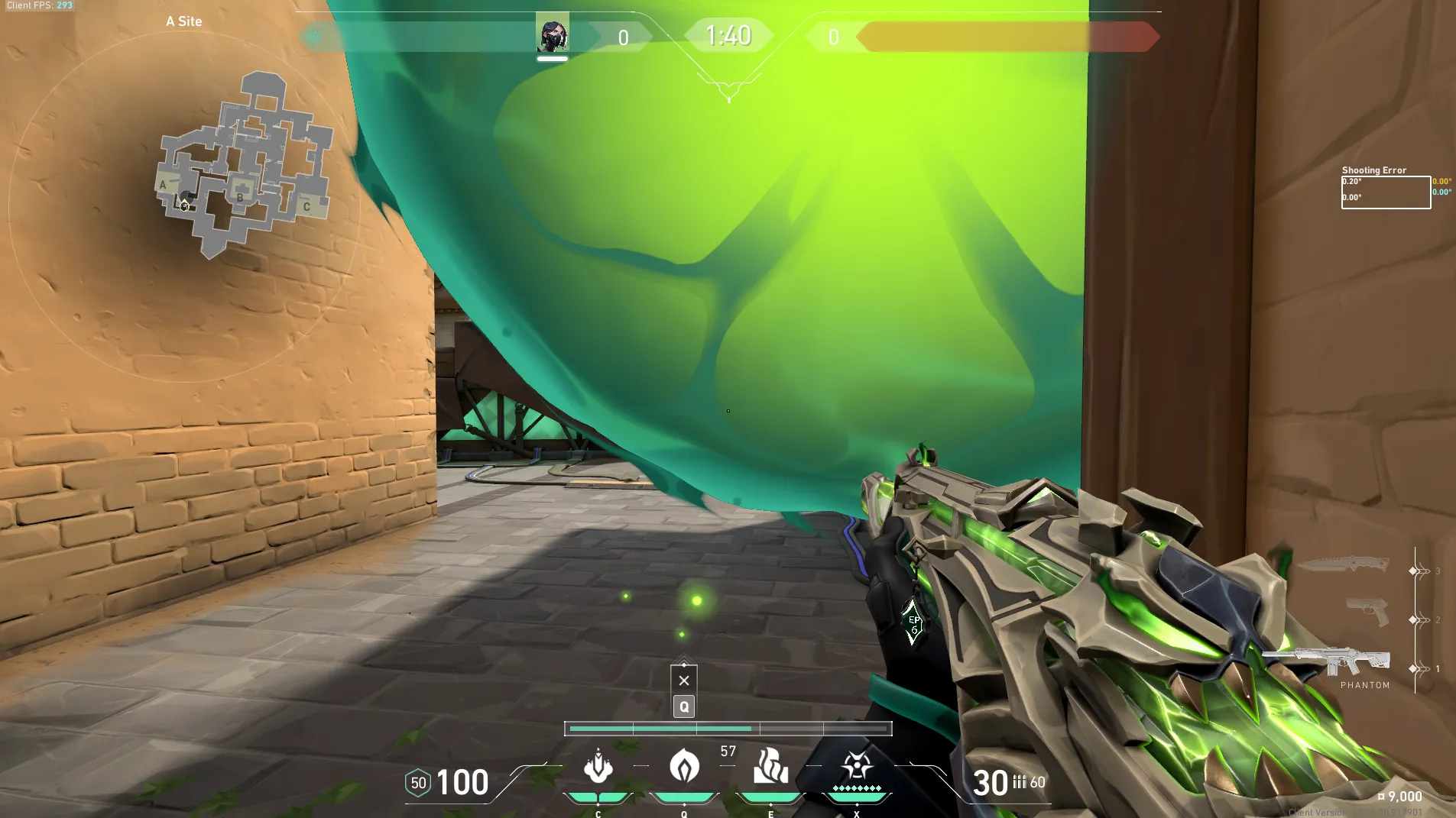 Viper Poison Cloud on Haven Defense Site A — step 4 of 5: Aim — line up the shot