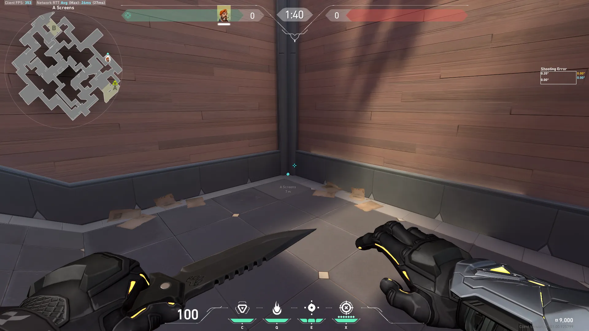 A Corner Defuse Denial From Screens — Brimstone lineup on Split