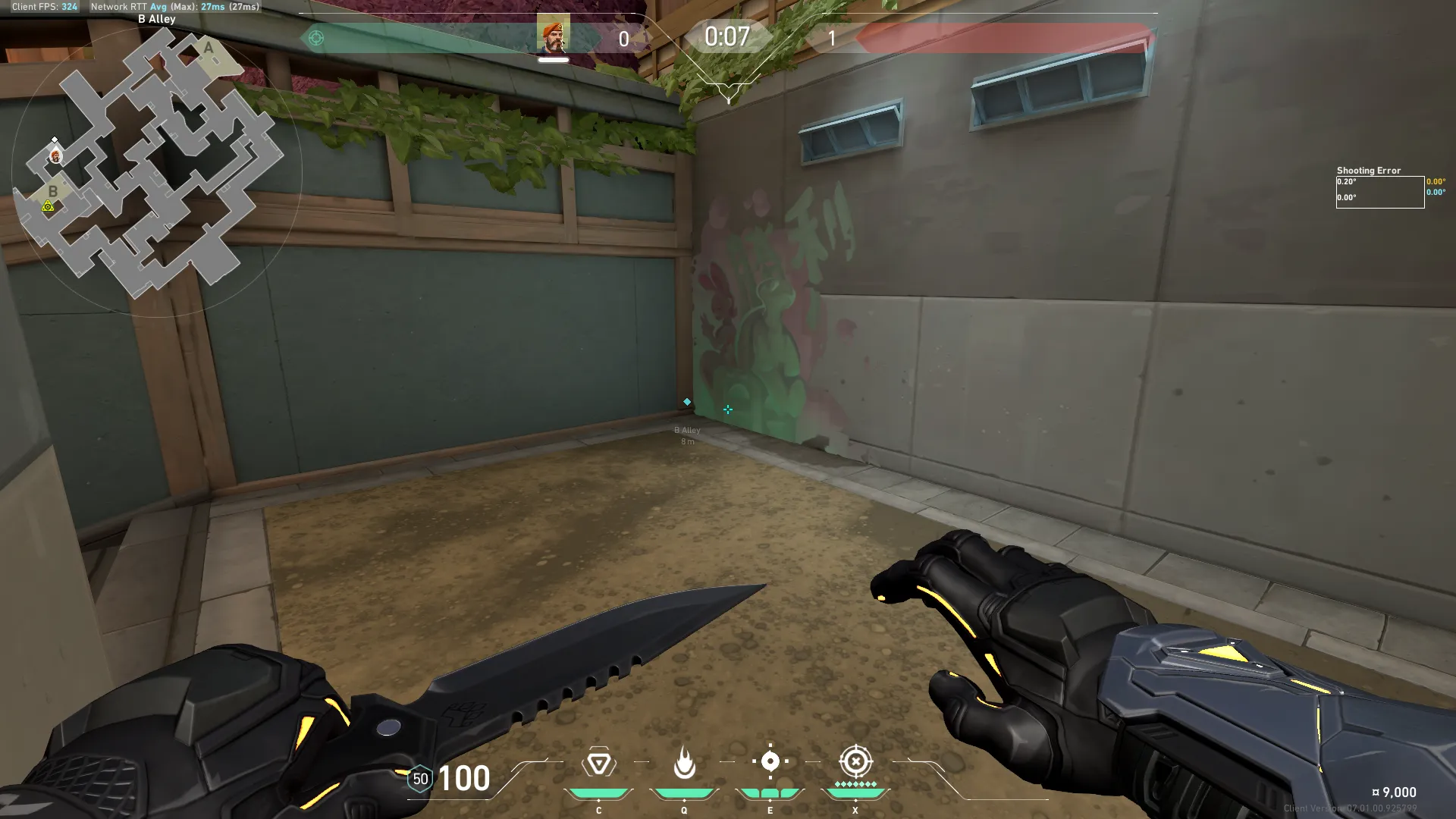B Safe Defuse Denial From Alley — Brimstone lineup on Split