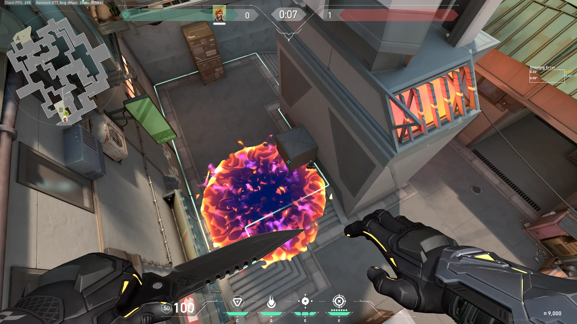 Brimstone Incendiary on Split Defense Site B — step 4 of 4: Result