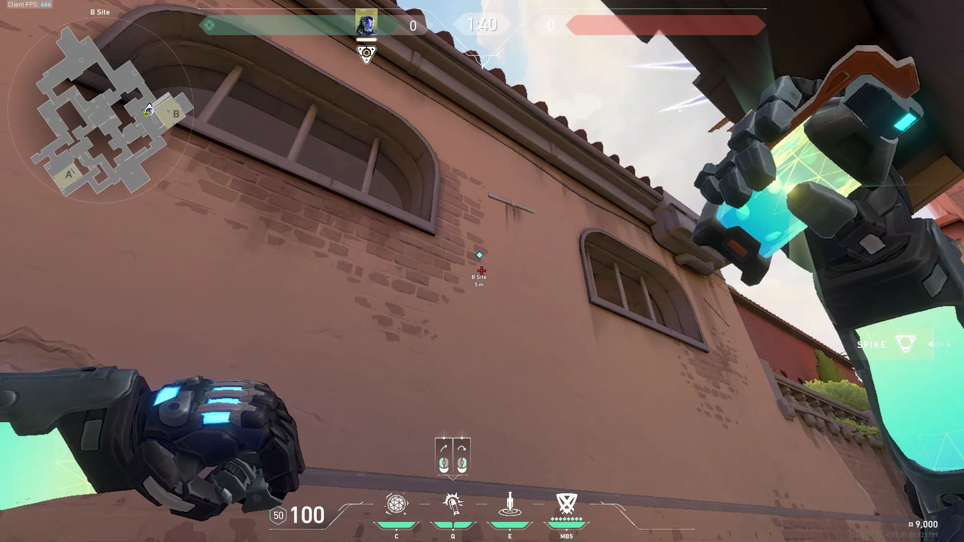 KAY/O Flash_Drive on Ascent Defense Site B — step 2 of 3: Aim — line up the shot