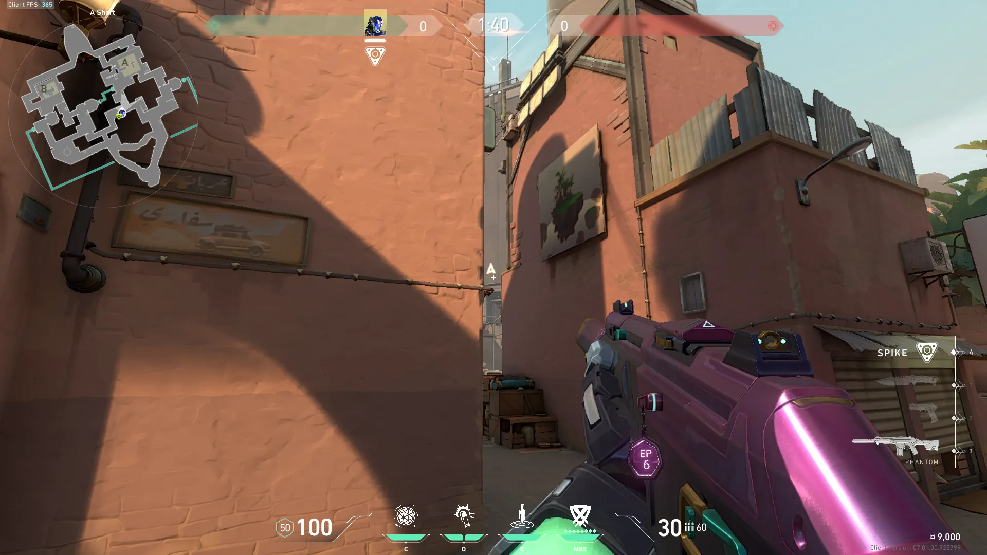 KAY/O Zero_Point on Bind Attack Site A — step 2 of 6: Aim — line up the shot