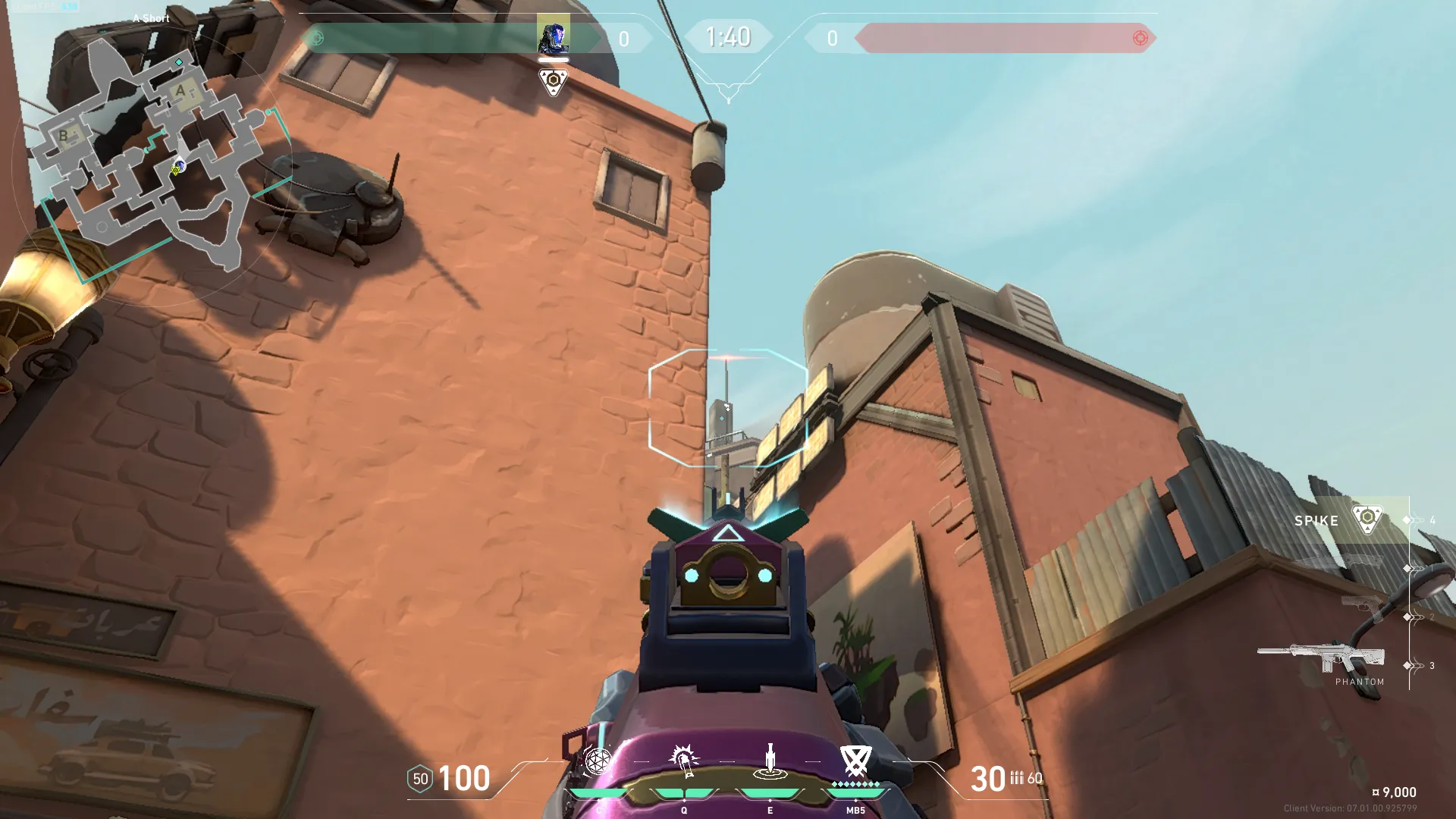 KAY/O Zero_Point on Bind Attack Site A — step 4 of 6: Aim — line up the shot