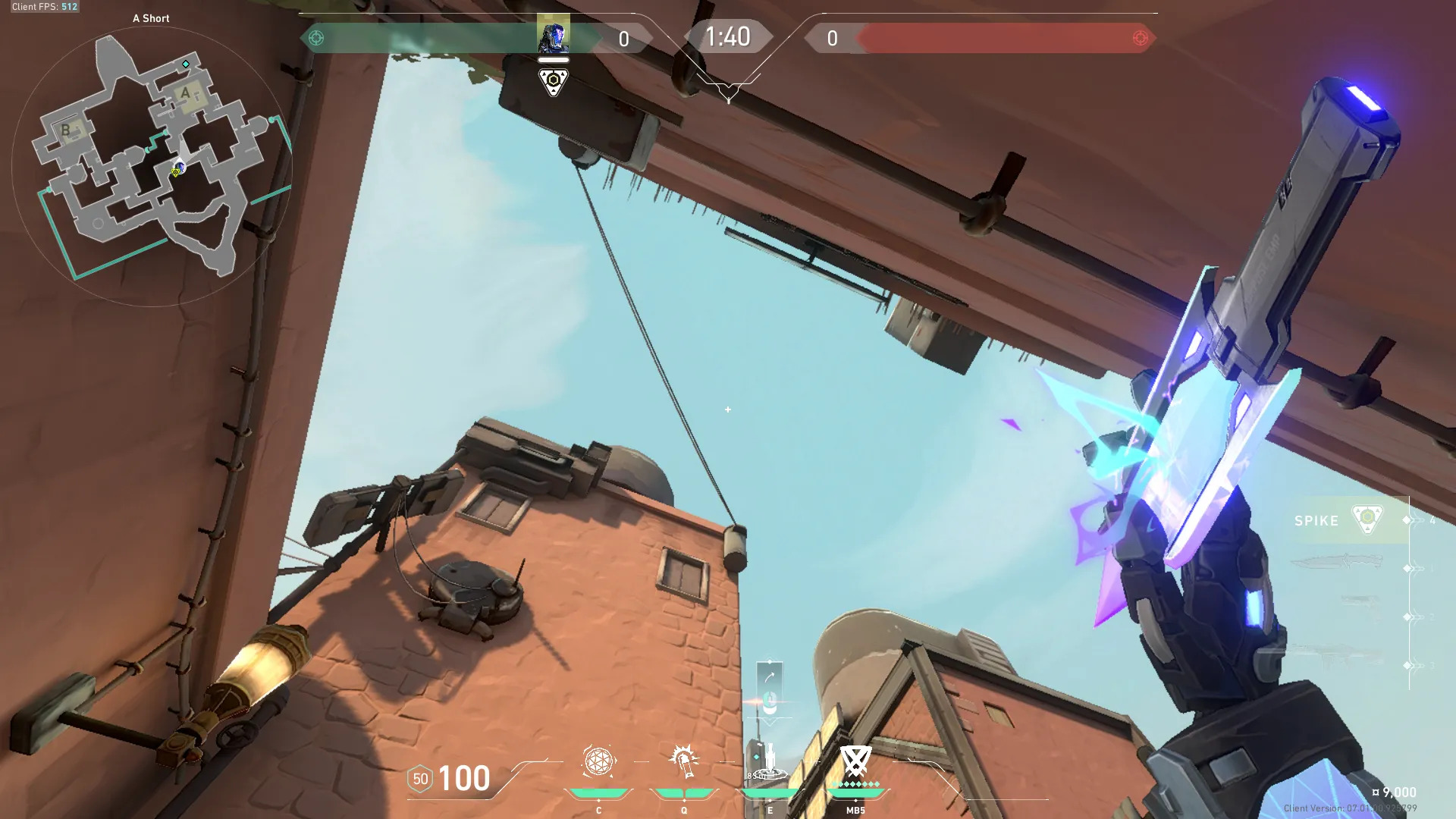 KAY/O Zero_Point on Bind Attack Site A — step 5 of 6: Aim — line up the shot