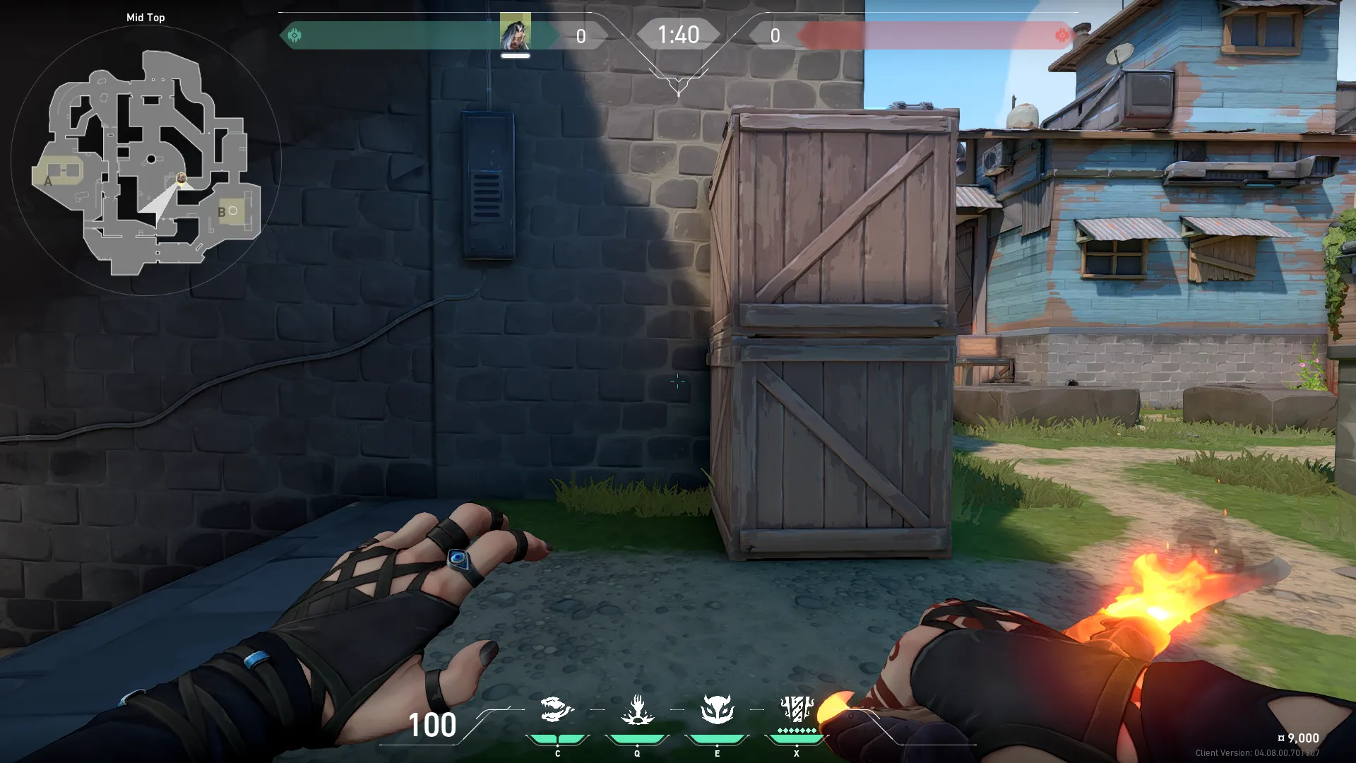Fade Haunt on Breeze Attack Site B — step 2 of 4: Aim — line up the shot
