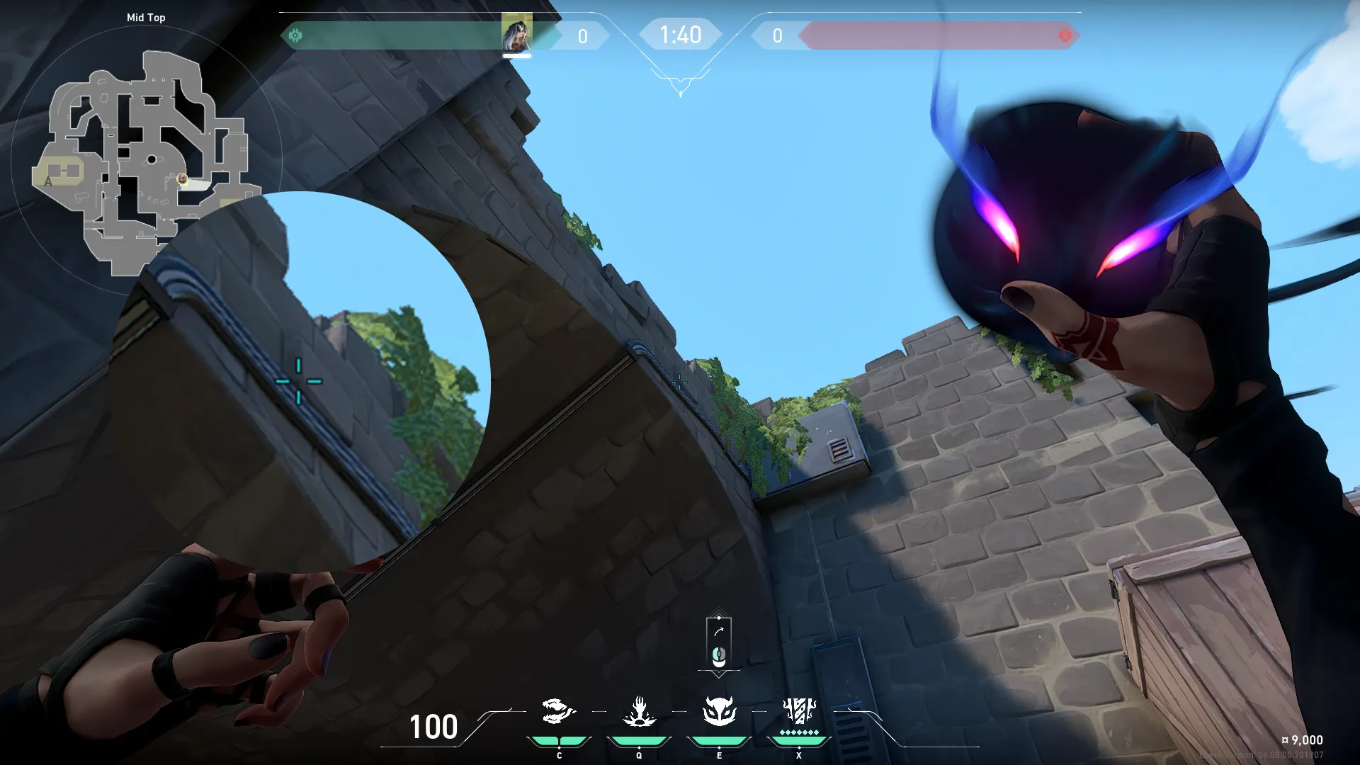 Fade Haunt on Breeze Attack Site B — step 3 of 4: Aim — line up the shot