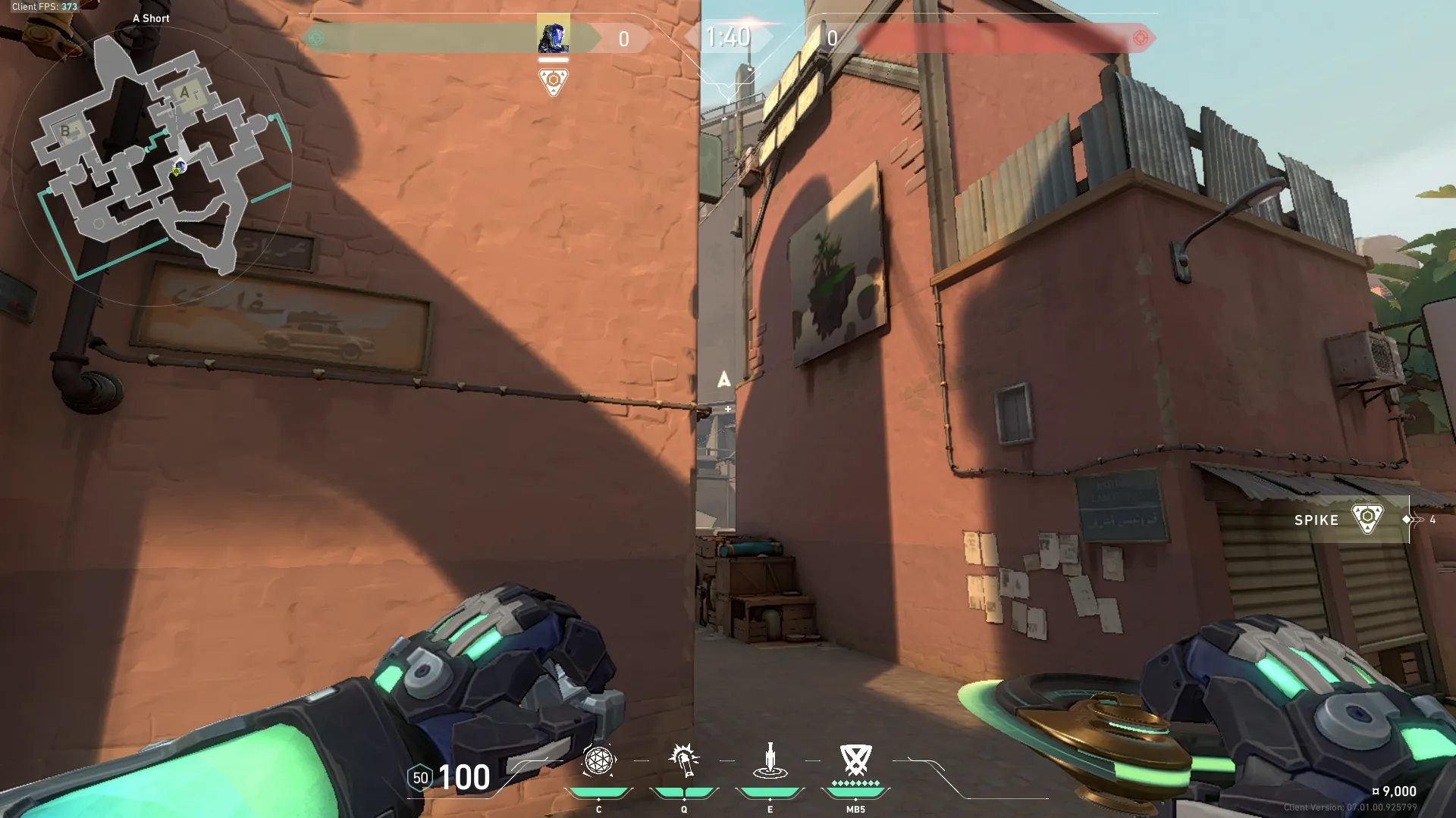 KAY/O Frag_Ment on Bind Attack Site A — step 2 of 5: Aim — line up the shot