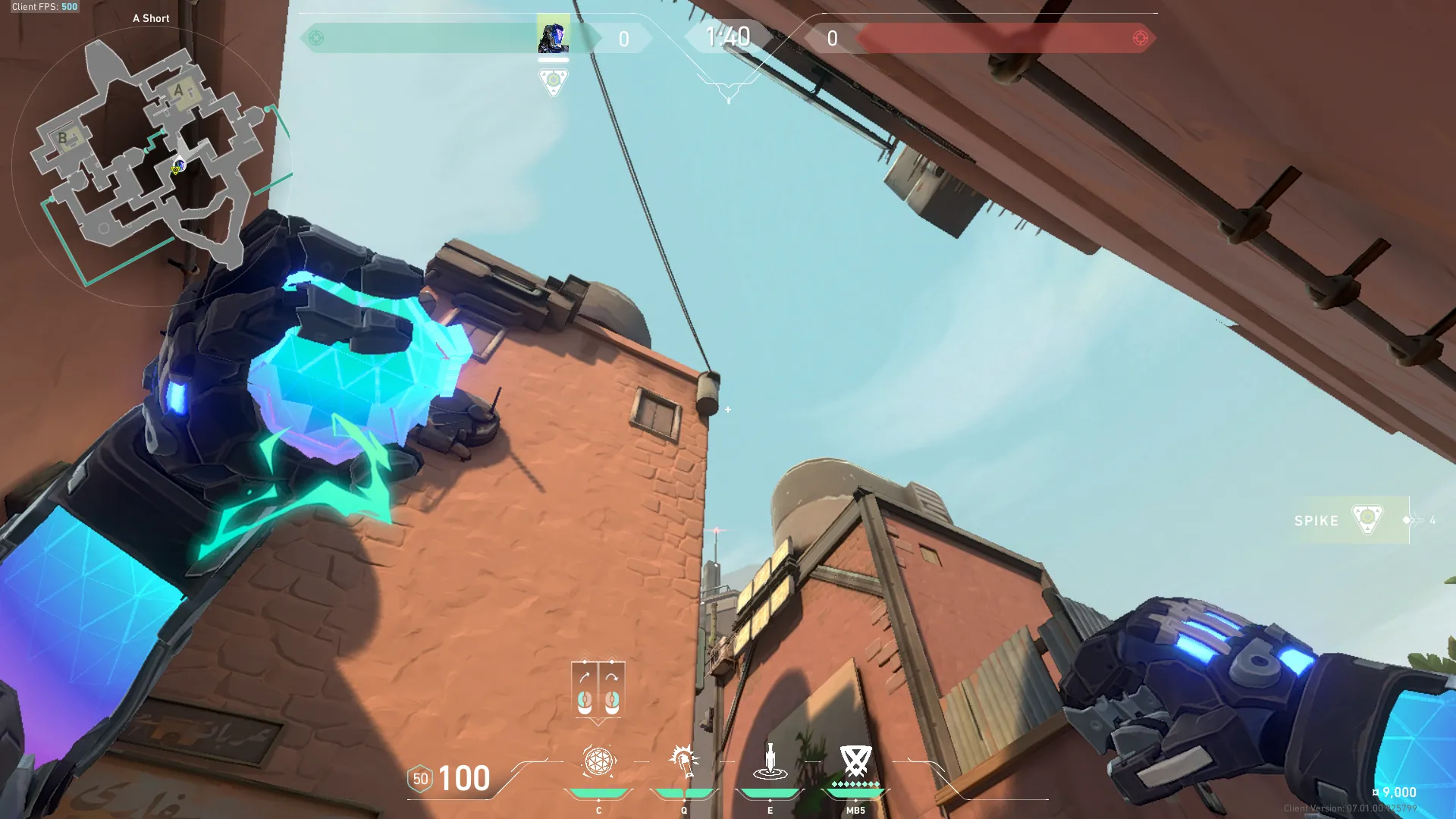 KAY/O Frag_Ment on Bind Attack Site A — step 4 of 5: Aim — line up the shot