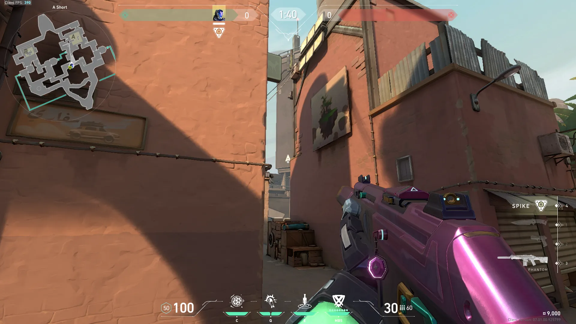 KAY/O Frag_Ment on Bind Attack Site A — step 2 of 6: Aim — line up the shot