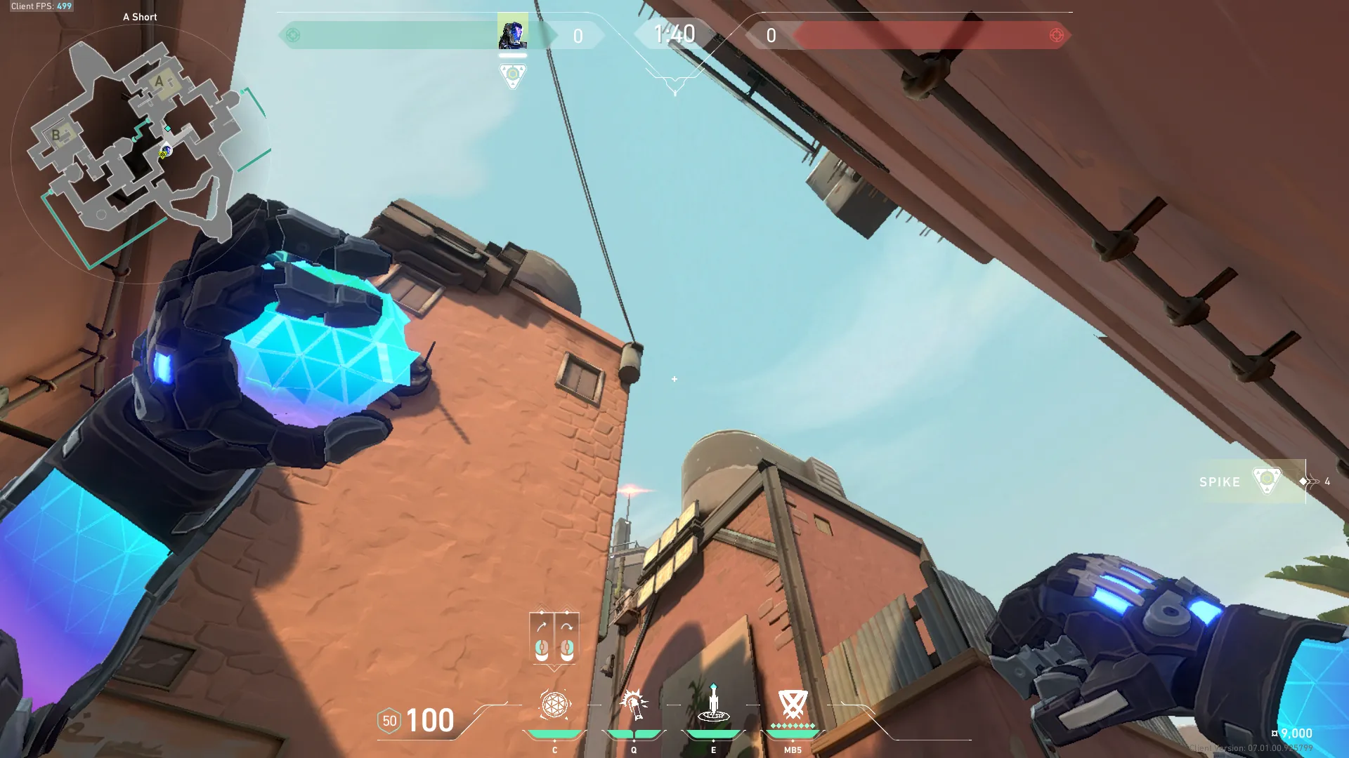 KAY/O Frag_Ment on Bind Attack Site A — step 5 of 6: Aim — line up the shot