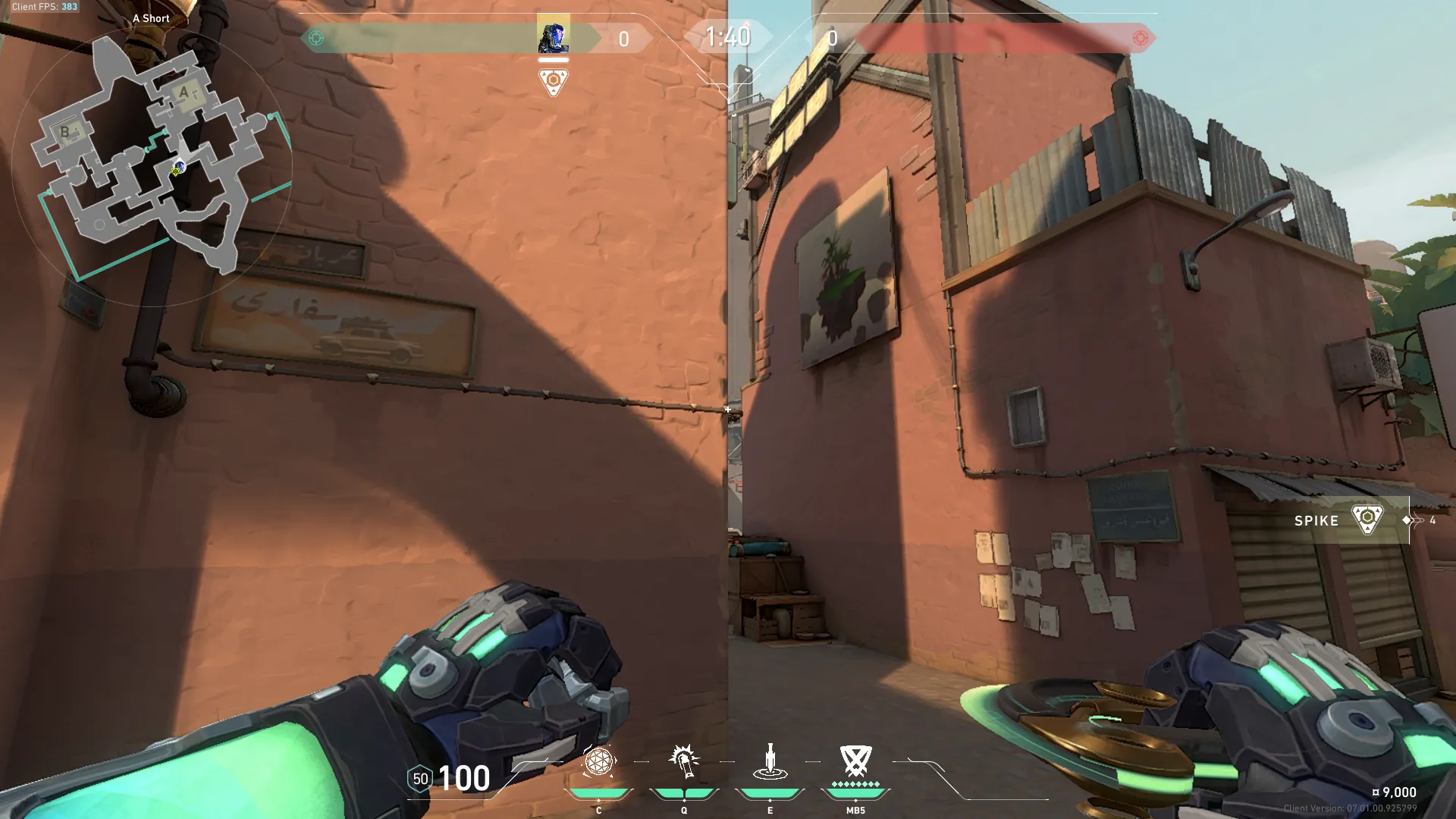 KAY/O Flash_Drive on Bind Attack Site A — step 3 of 6: Aim — line up the shot