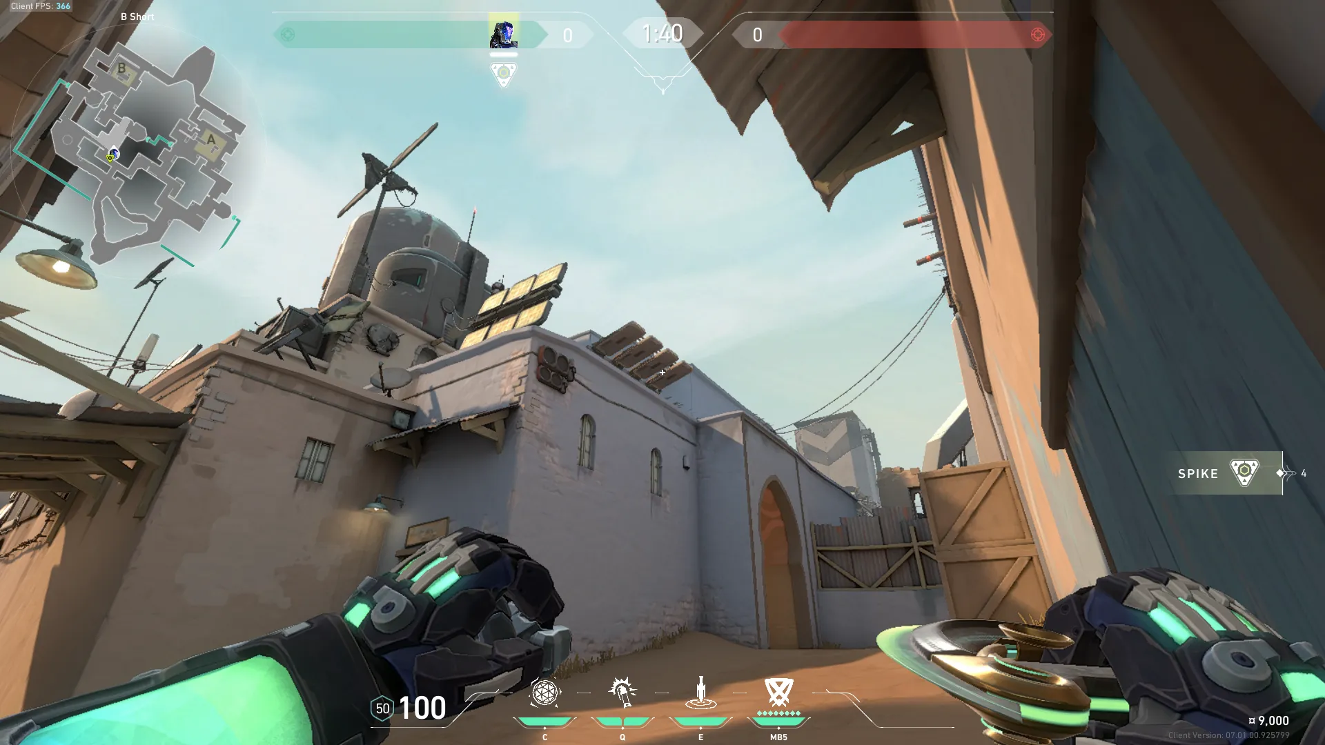 KAY/O Zero_Point on Bind Attack Site B — step 2 of 3: Aim — line up the shot