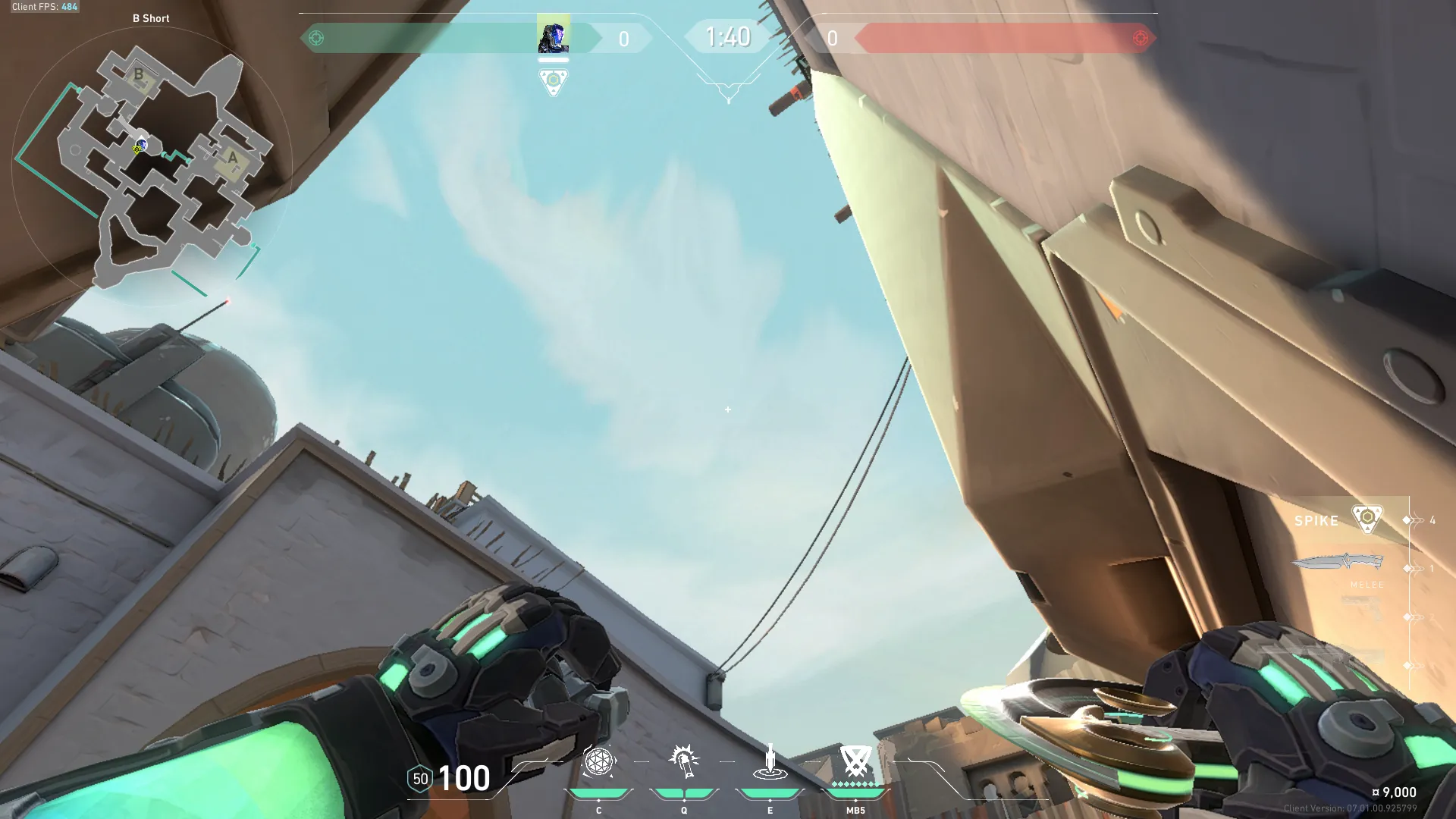 KAY/O Frag_Ment on Bind Attack Site B — step 3 of 4: Aim — line up the shot