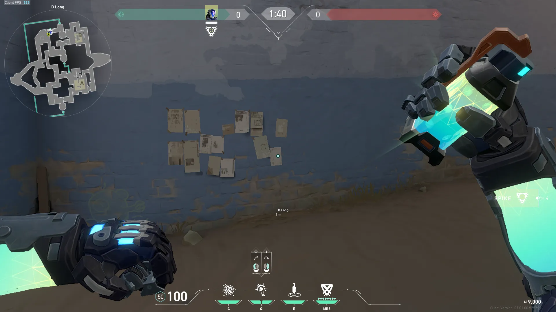 B Site Attackers Flash From Long 1 — KAY/O lineup on Bind
