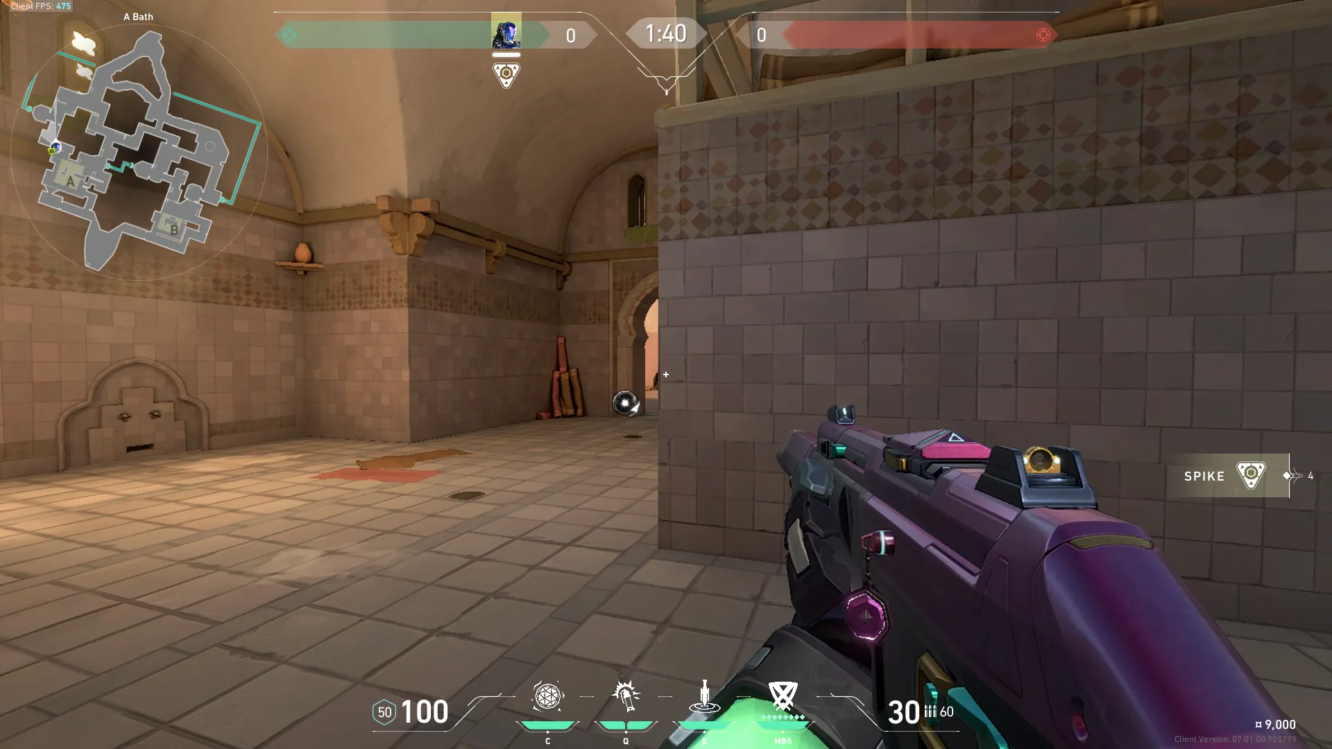 KAY/O Flash_Drive on Bind Attack Site A — step 3 of 5: Aim — line up the shot