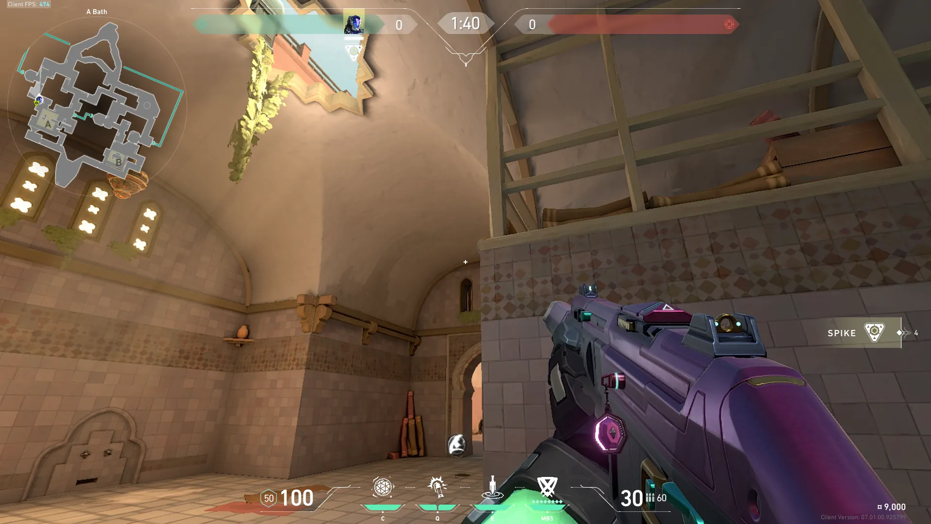 KAY/O Flash_Drive on Bind Attack Site A — step 4 of 5: Aim — line up the shot