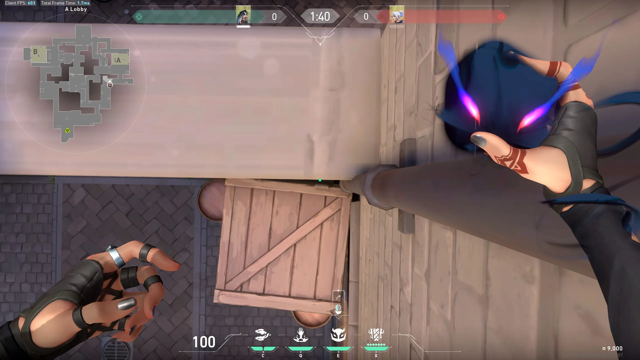 A Lobby Crates onto A Rafters/Garden — Fade lineup on Ascent