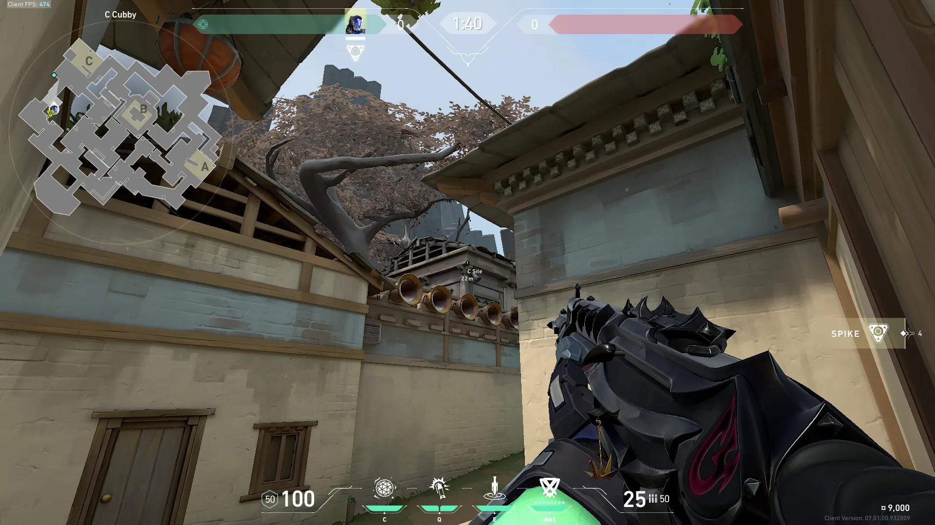 KAY/O Flash_Drive on Haven Attack Site C — step 2 of 3: Aim — line up the shot