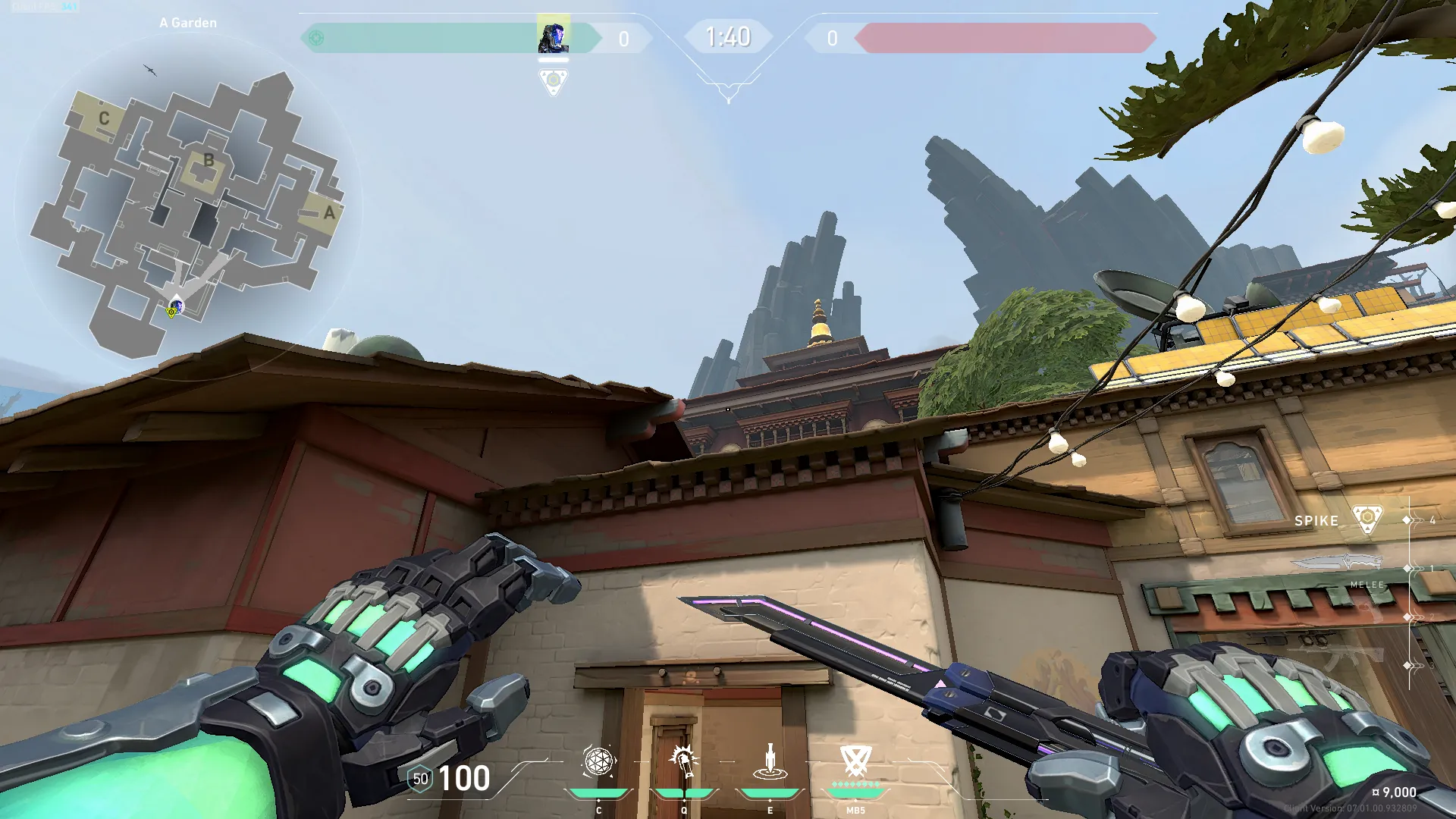 KAY/O Flash_Drive on Haven Attack Mid — step 3 of 4: Aim — line up the shot