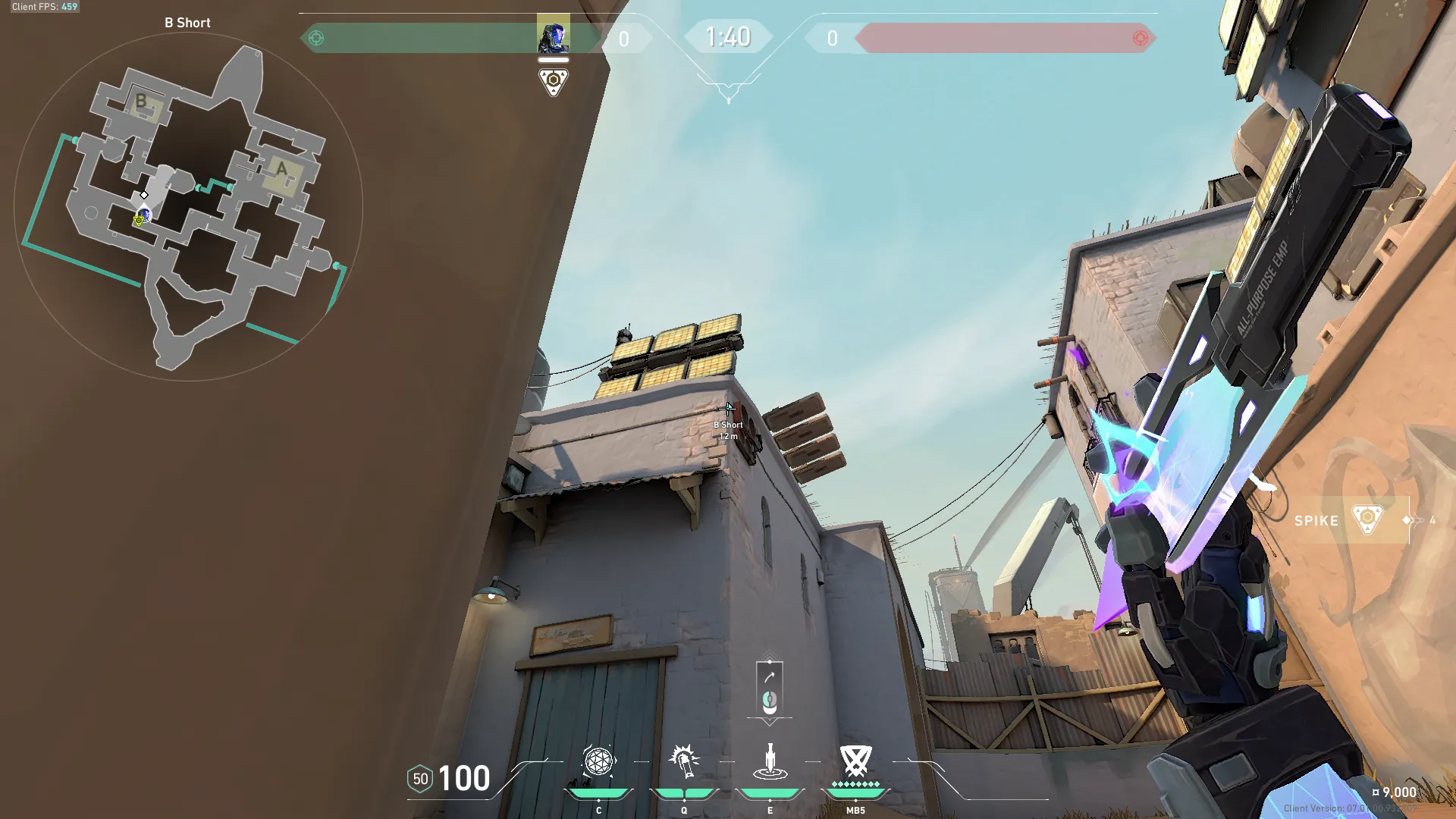 KAY/O Zero_Point on Bind Attack Site B — step 2 of 4: Aim — line up the shot