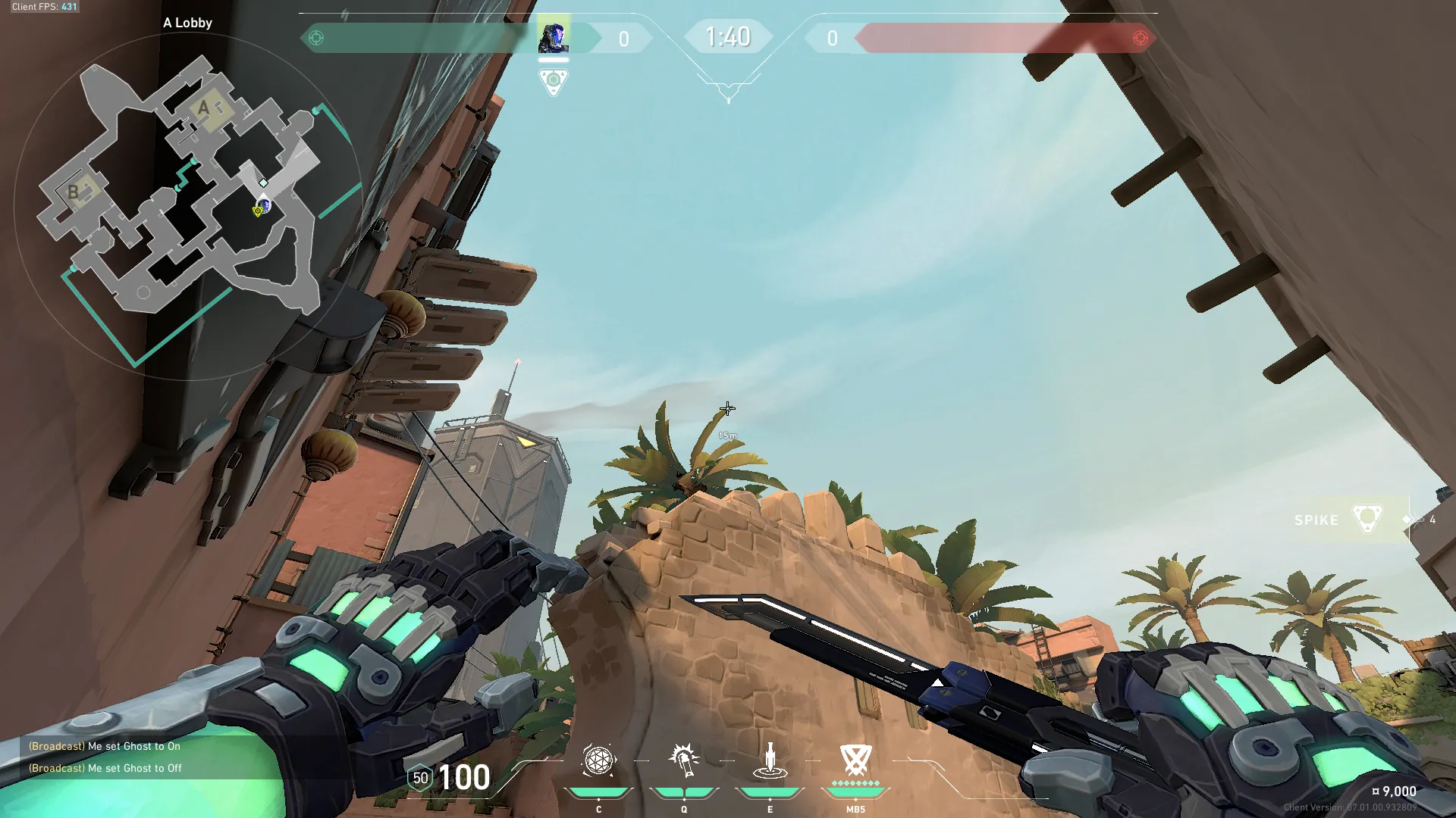 KAY/O Zero_Point on Bind Attack Site A — step 2 of 4: Aim — line up the shot