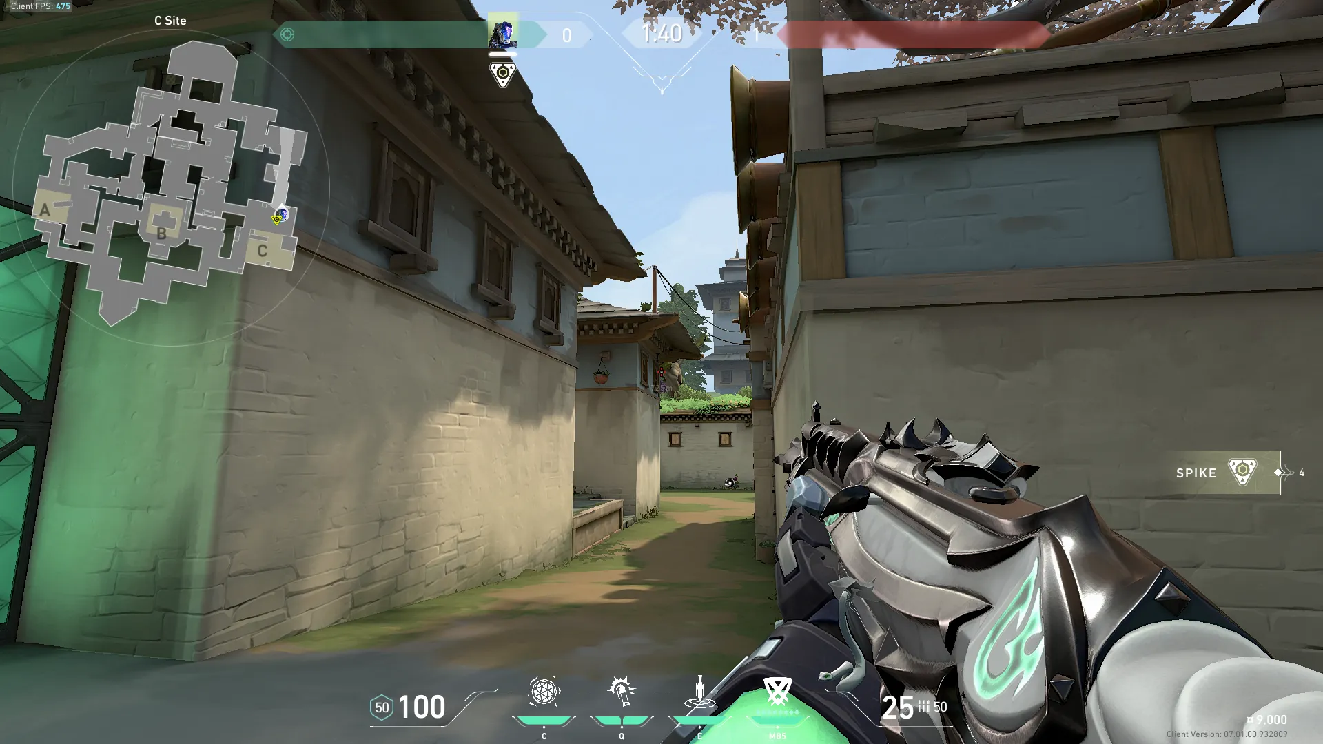 KAY/O Flash_Drive on Haven Defense Site C — step 3 of 4: Aim — line up the shot
