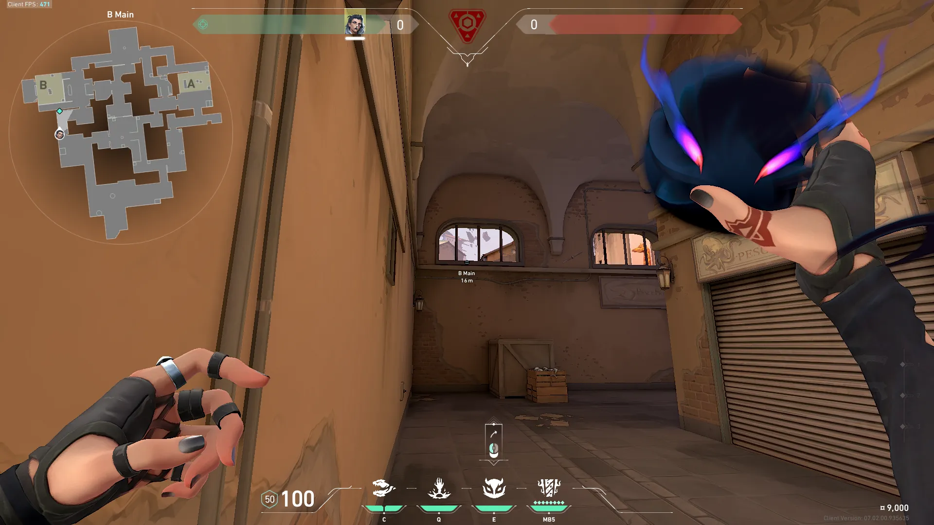 Fade Haunt on Ascent Attack Site B — step 2 of 4: Aim — line up the shot
