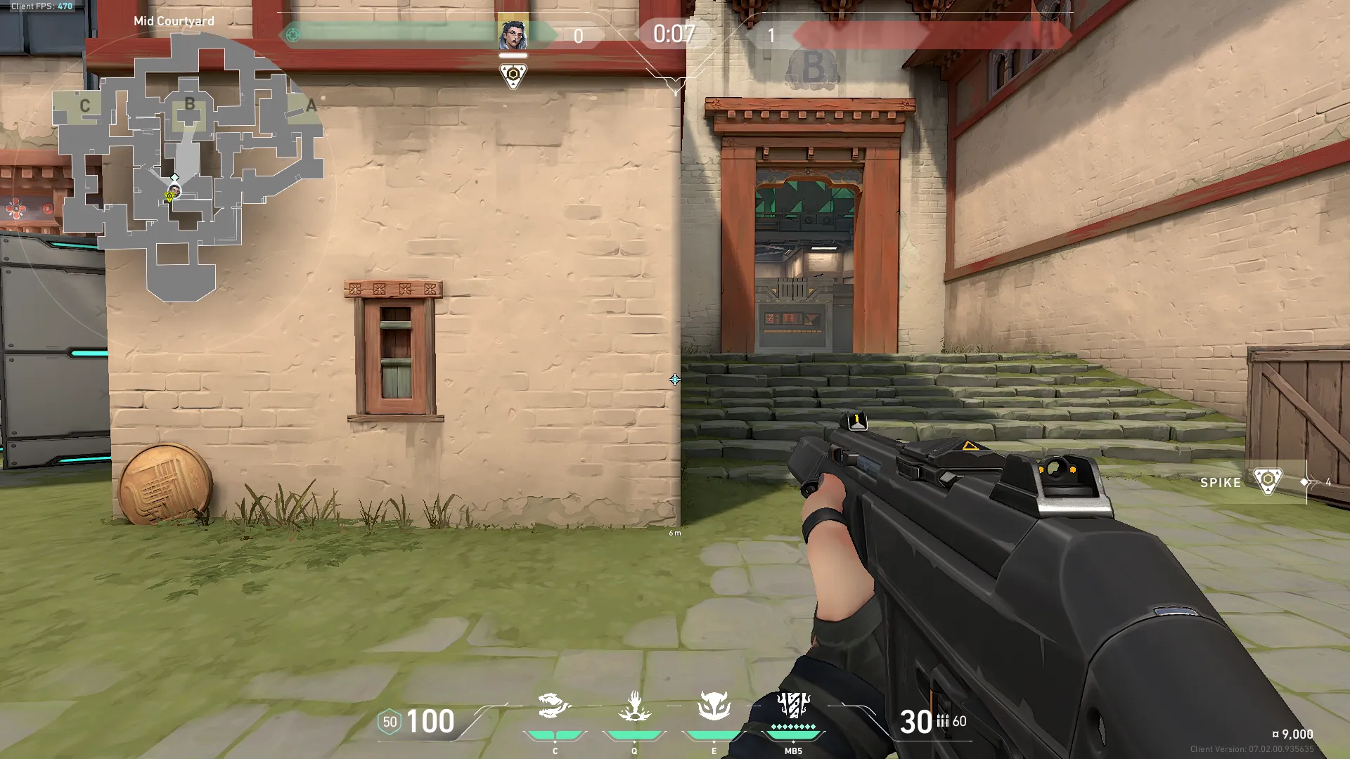 B Site God Eye — Fade lineup on Haven