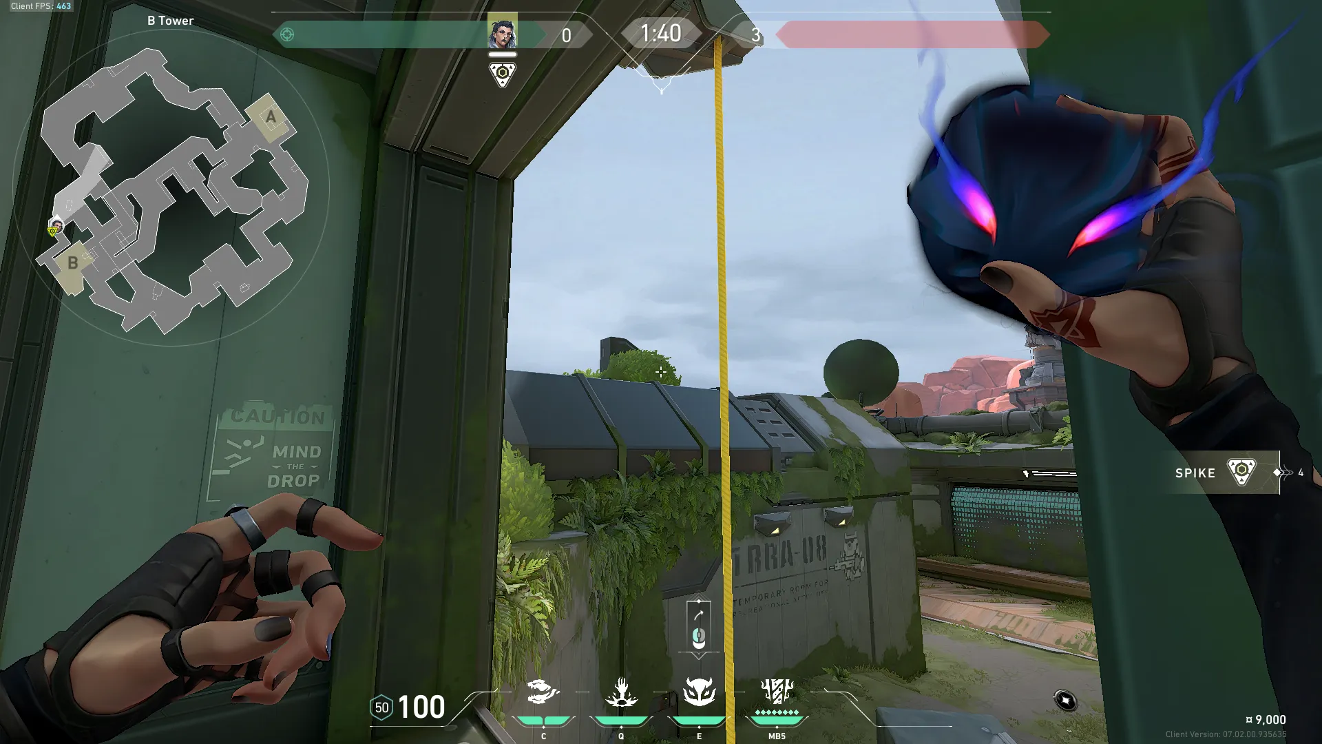 Fade Haunt on Fracture Defense Site B — step 2 of 3: Aim — line up the shot