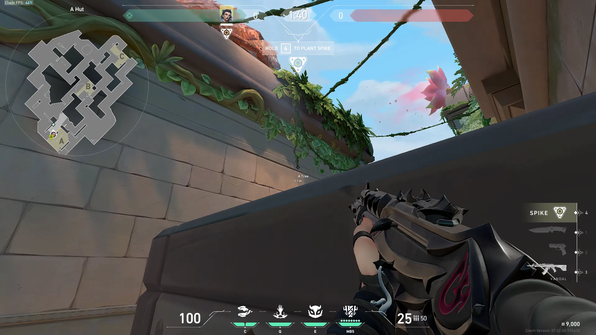 Fade Haunt on Lotus Defense Site A — step 2 of 4: Aim — line up the shot