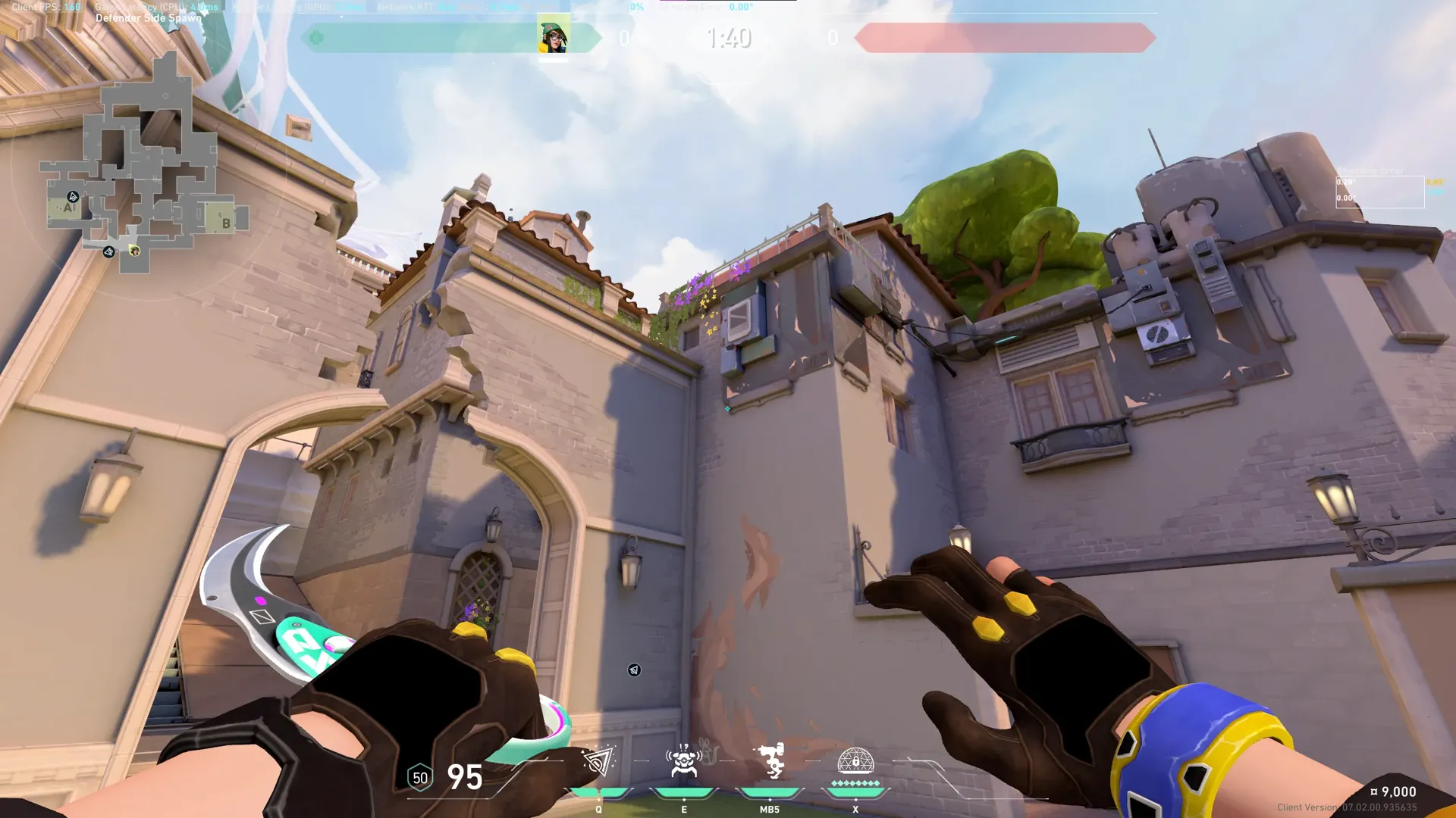 Killjoy Nanoswarm on Ascent Defense Site A — step 2 of 4: Aim — line up the shot