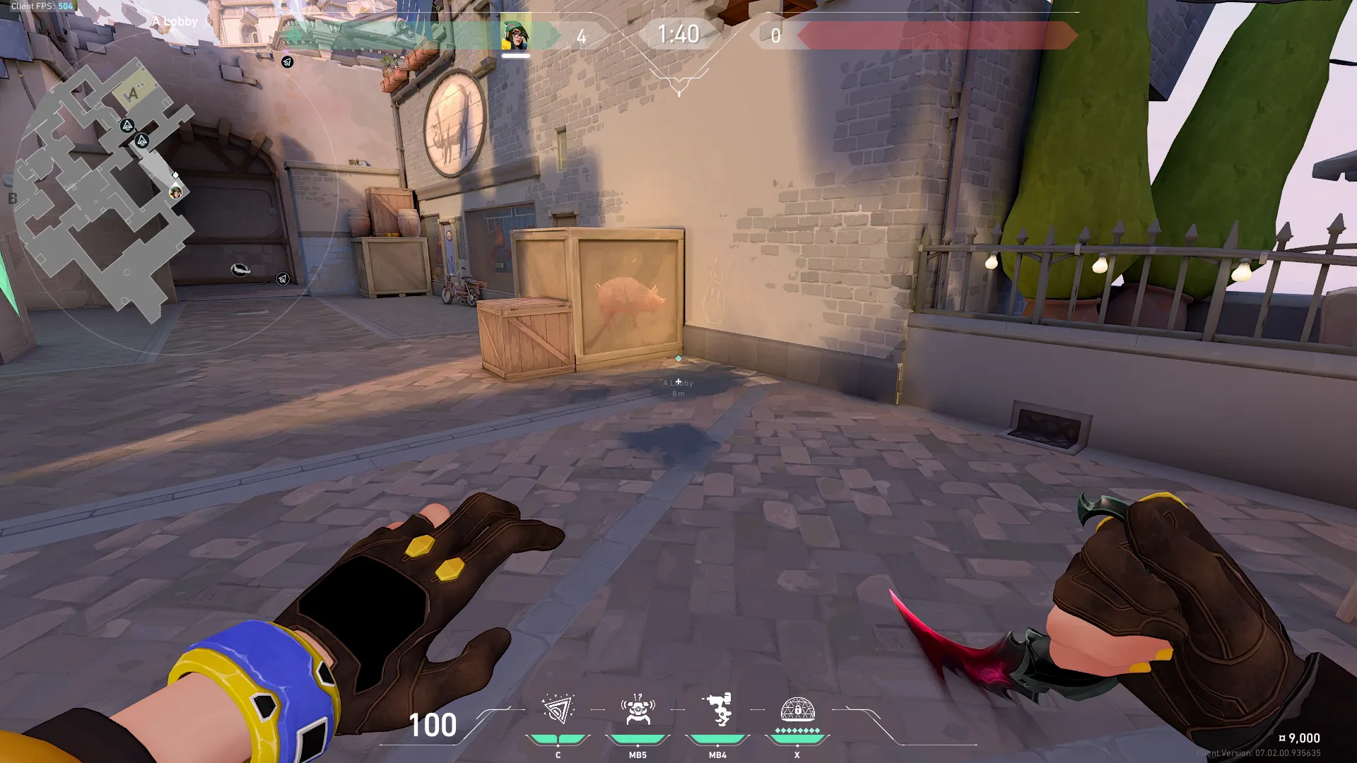 A Execute Nano-swarm for Door — Killjoy lineup on Ascent