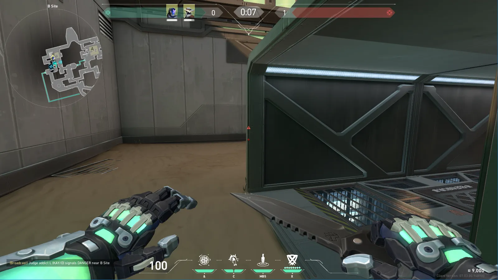 Flash From B Site to B Long — KAY/O lineup on Bind