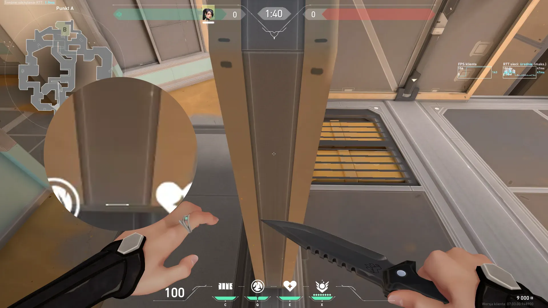 Sage Barrier Orb on Fracture Defense Site A — step 2 of 5: Aim — line up the shot
