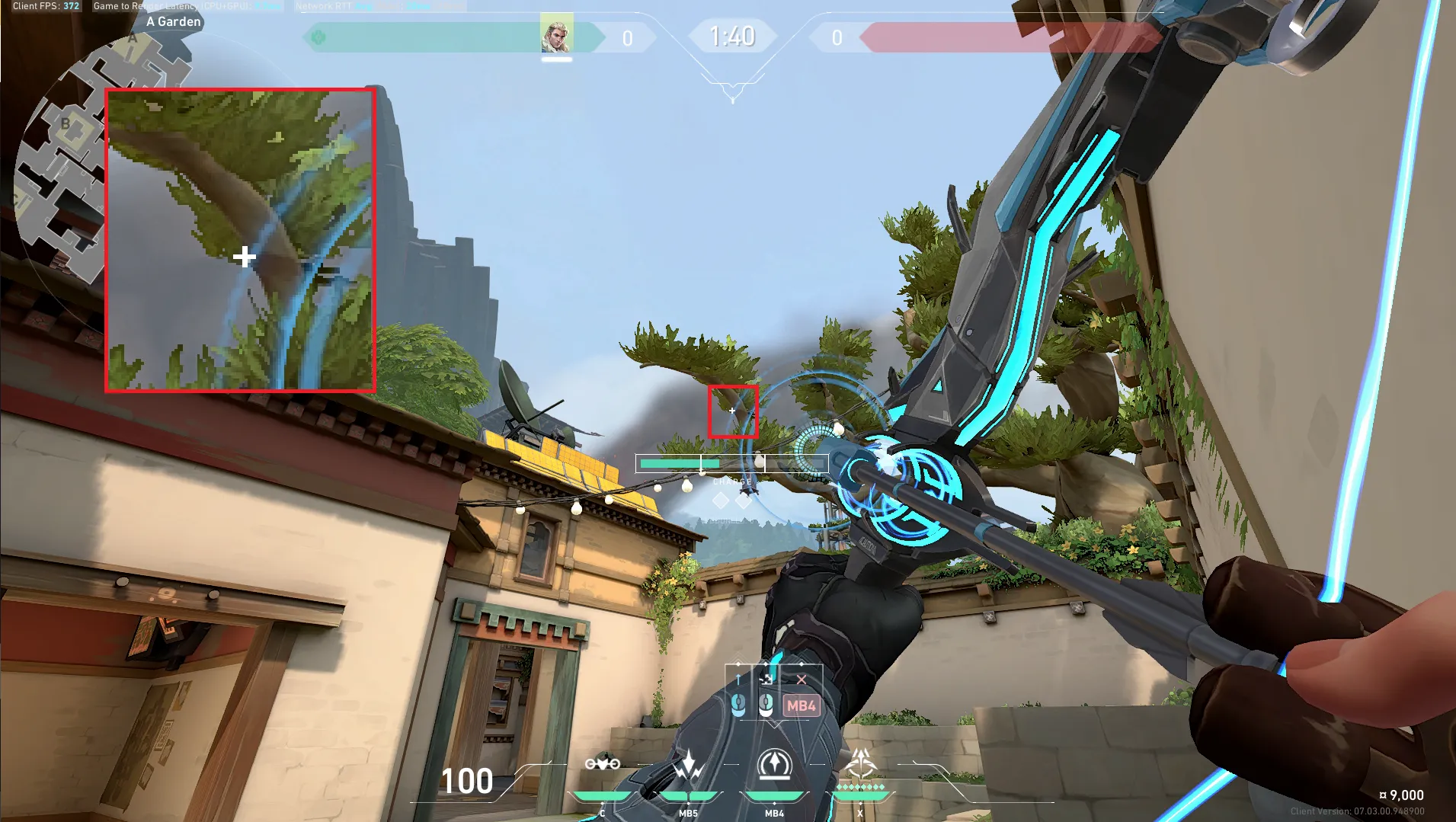 Sova Recon Bolt on Haven Attack Site A — step 2 of 3: Aim — line up the shot