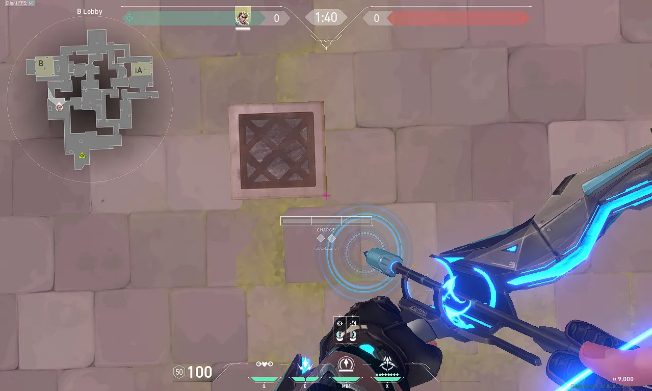 Recon from B Lobby to B site — Sova lineup on Ascent