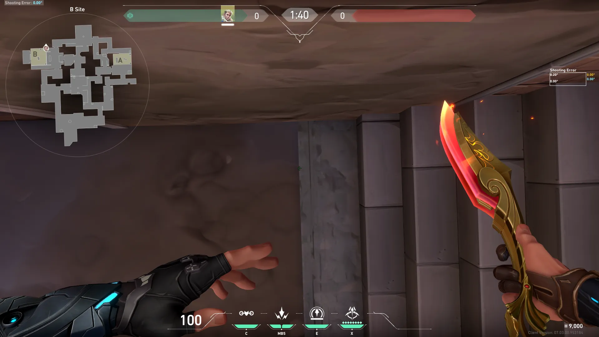 Double Shock From B Stairs to top mid — Sova lineup on Ascent