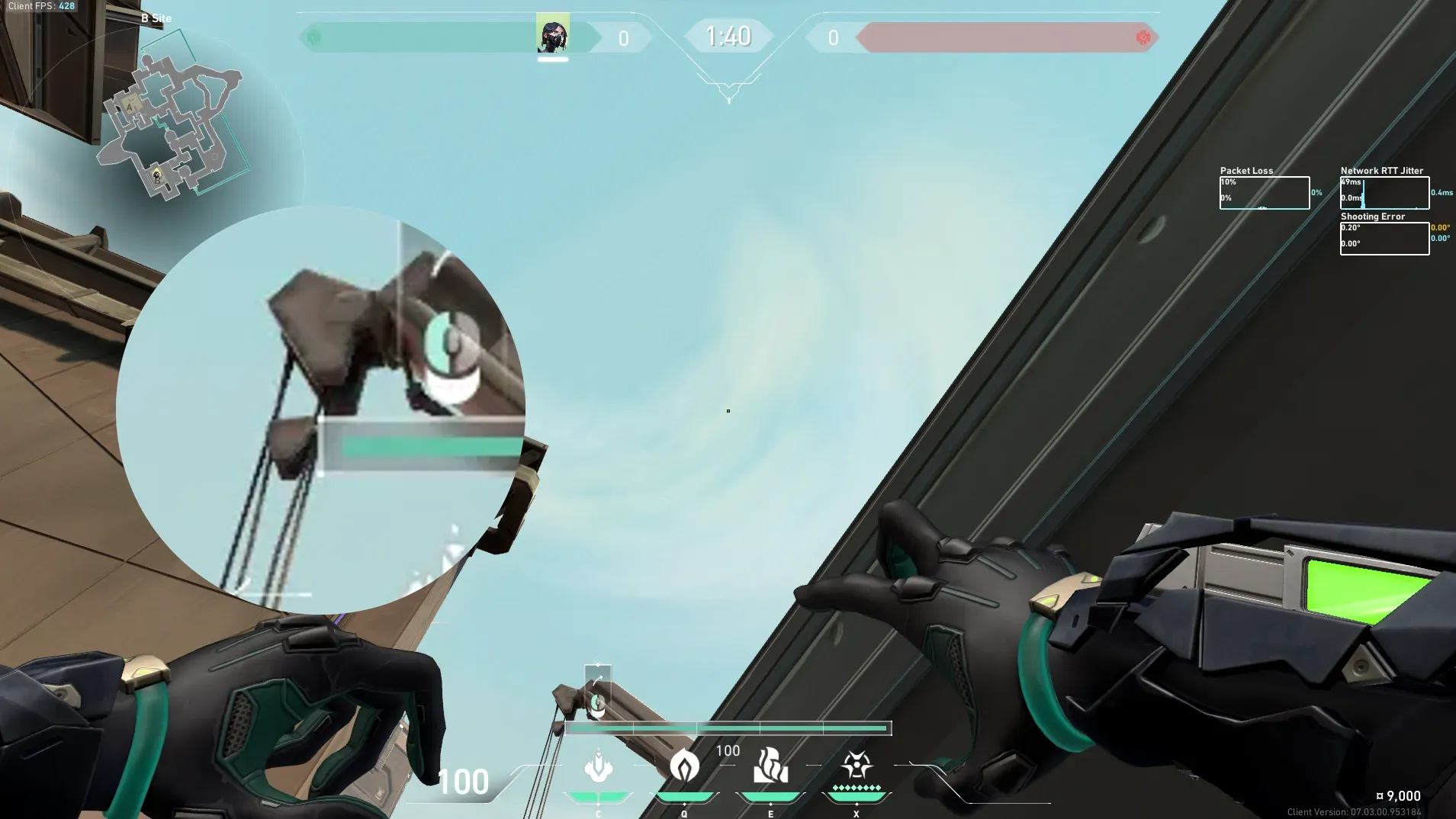 Viper Snake Bite on Bind Defense Site A — step 2 of 3: Aim — line up the shot