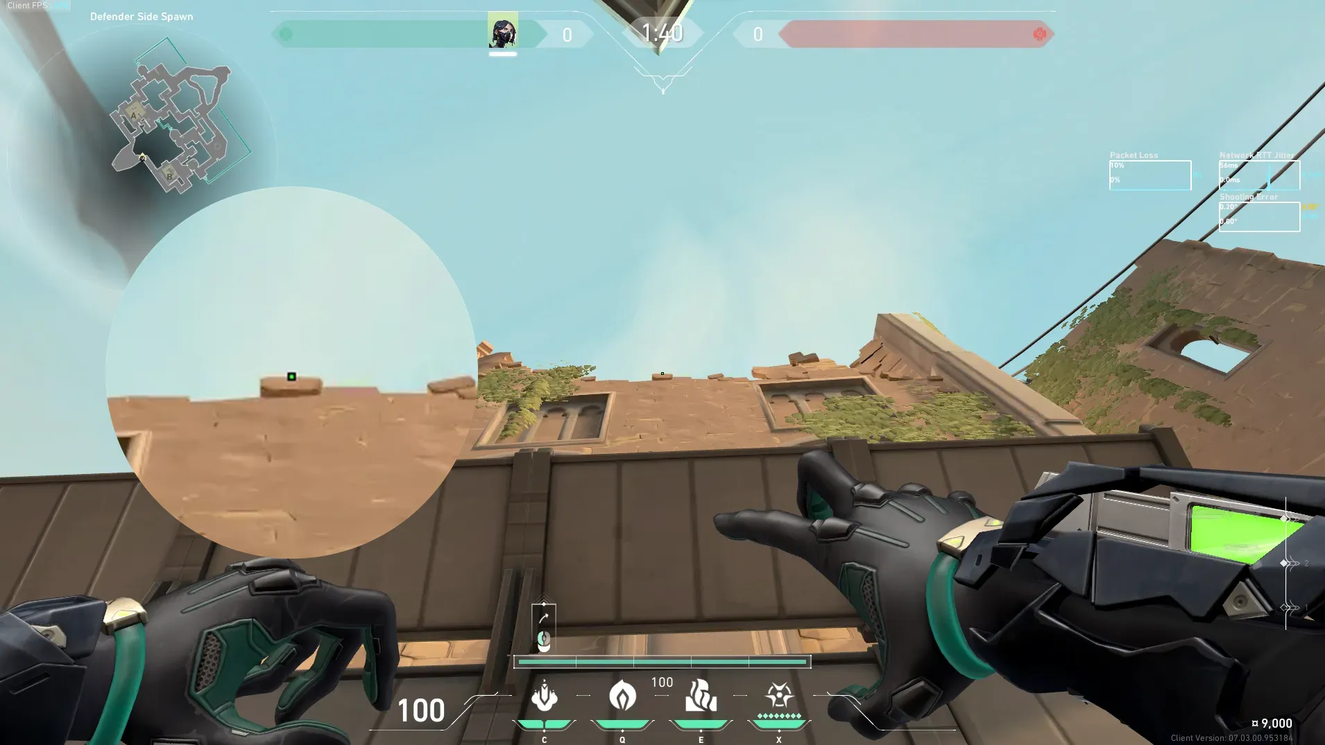 Viper Snake Bite on Bind Defense Site A — step 2 of 3: Aim — line up the shot