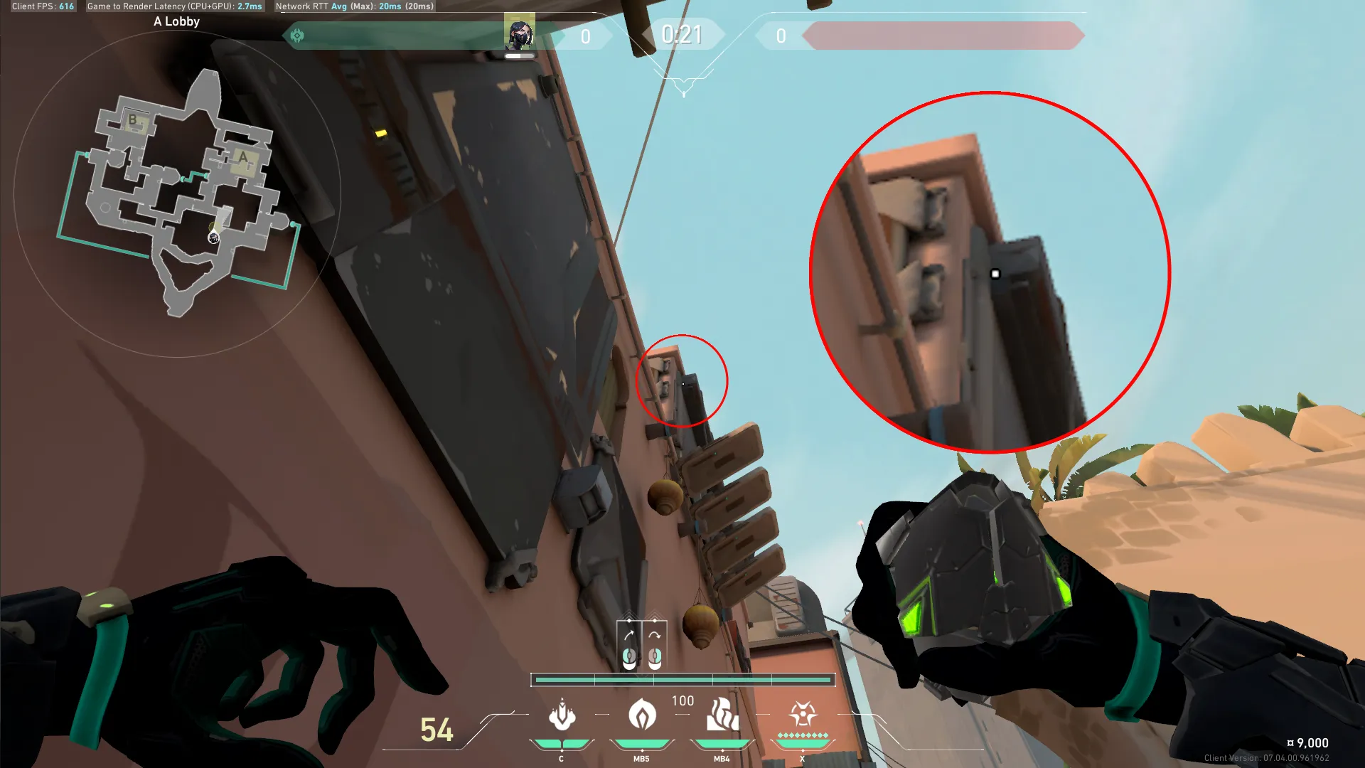 Viper Poison Cloud on Bind Attack Site A — step 2 of 3: Aim — line up the shot